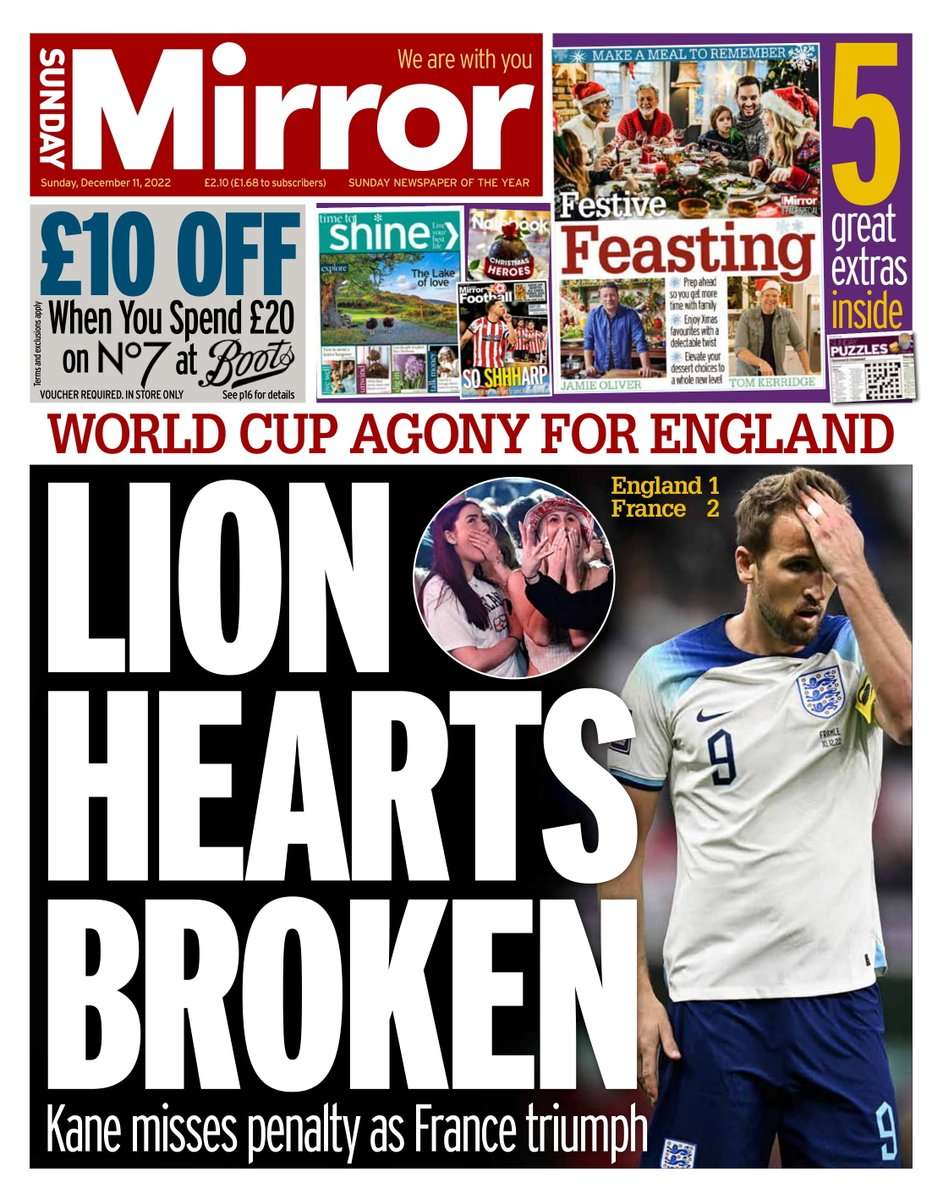 Sunday Mirror Angleterre-France