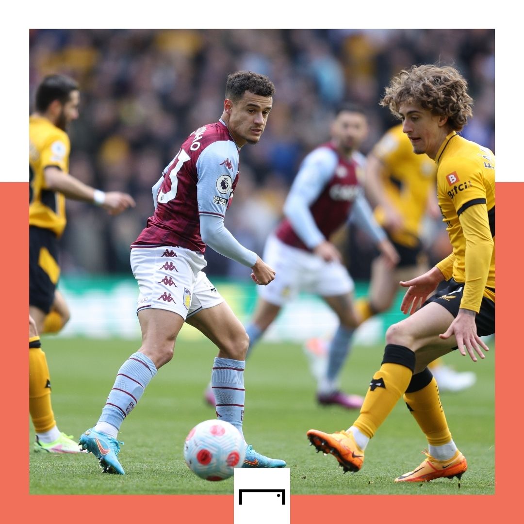 Philippe Coutinho Aston Villa Wolves Premier League 2021-22 GFX