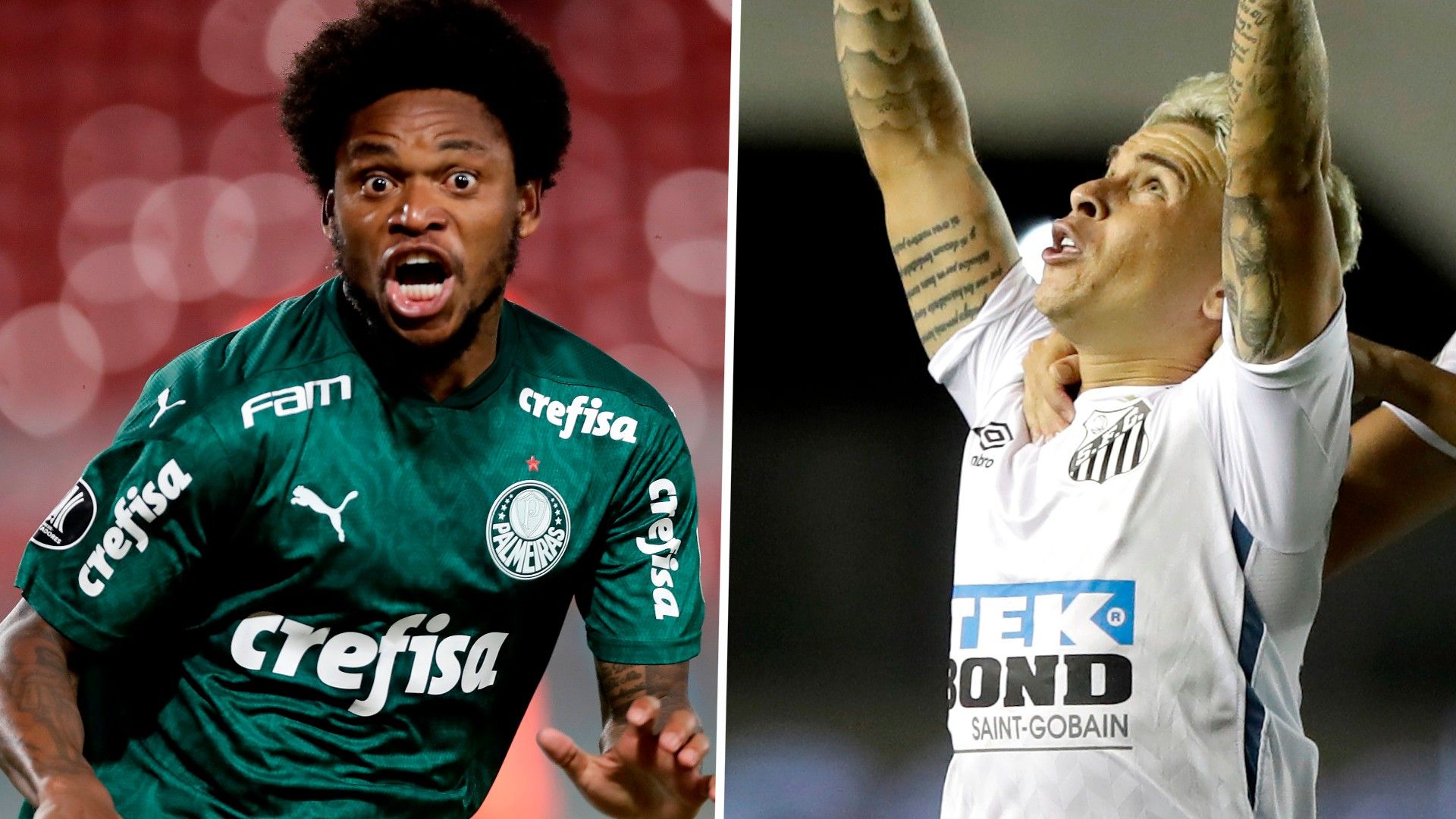 Luiz Adriano Yeferson Soteldo Palmeiras Santos Copa Libertadores 2020 130121