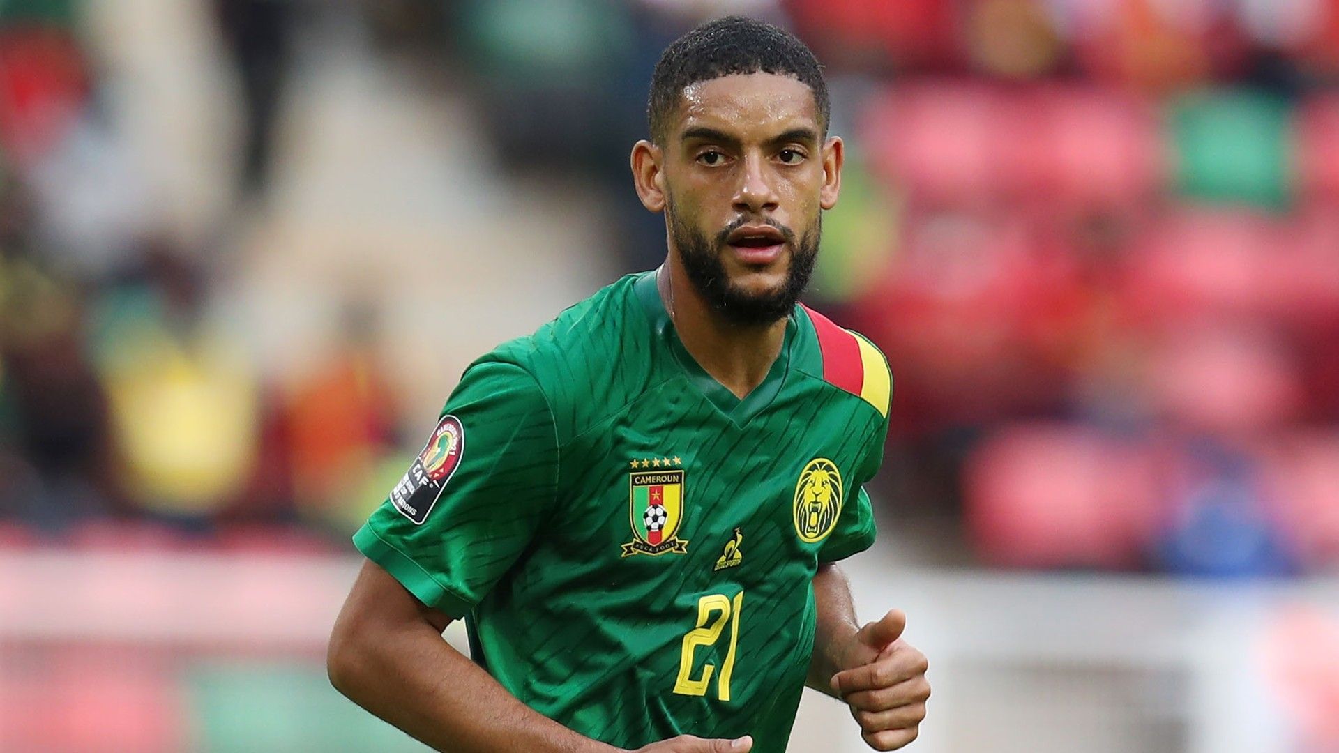 Jean Castelletto of Cameroon during the 2021 Africa Cup of Nations.
