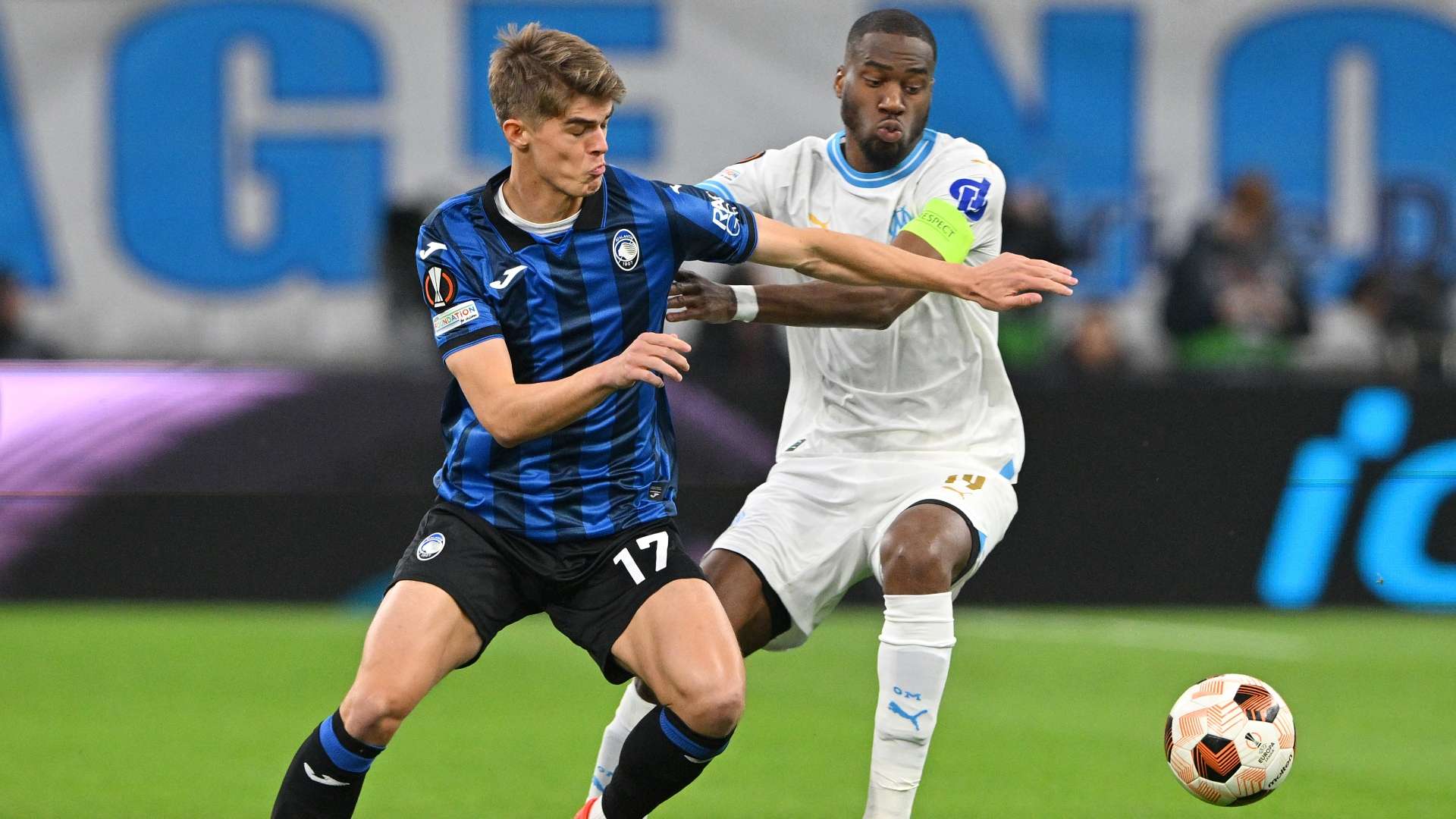 Geoffrey Kondogbia Charles De Ketelaere Marseille Atalanta Europa League 02052024