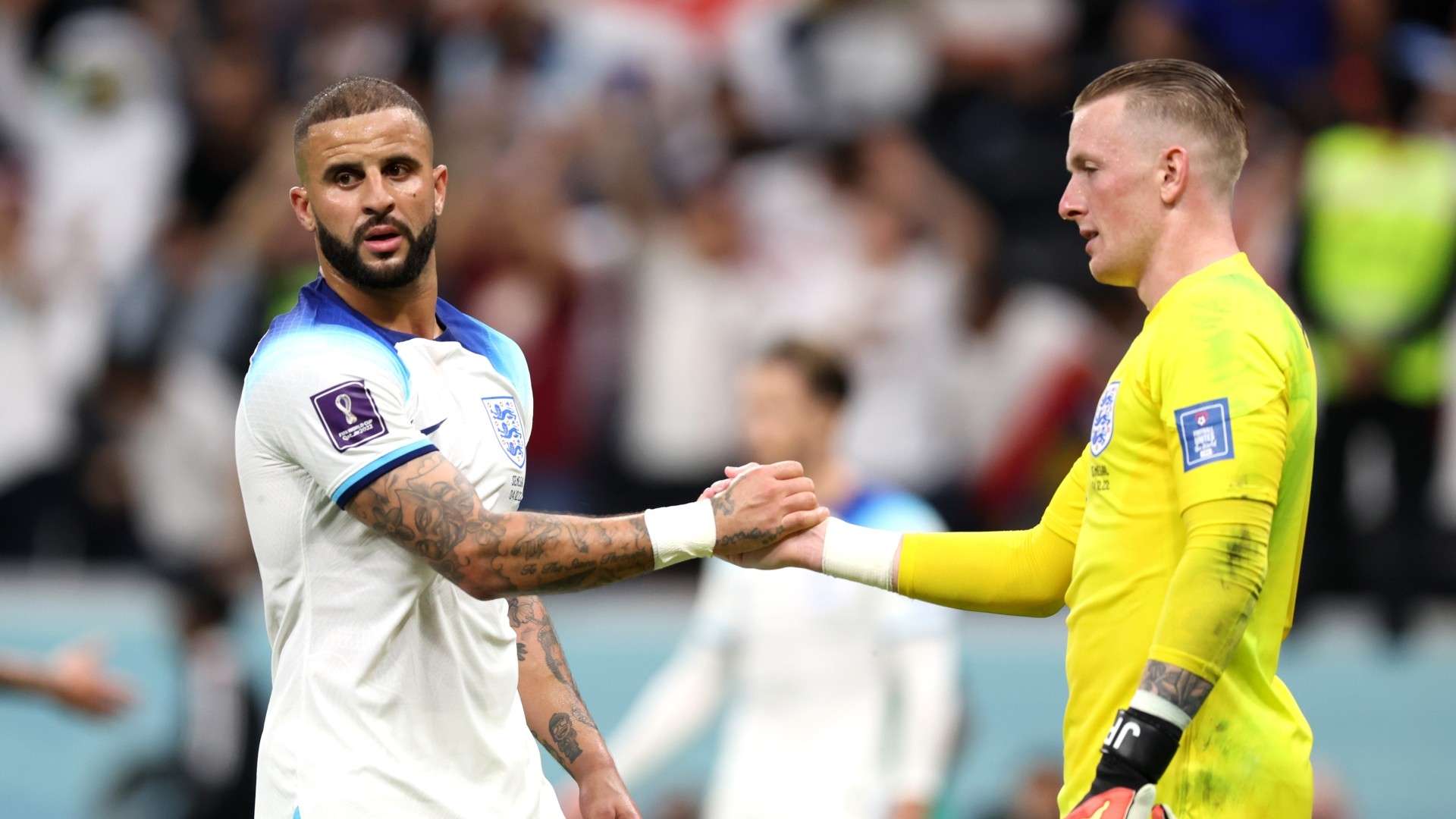 Kyle Walker Jordan Pickford England 2022