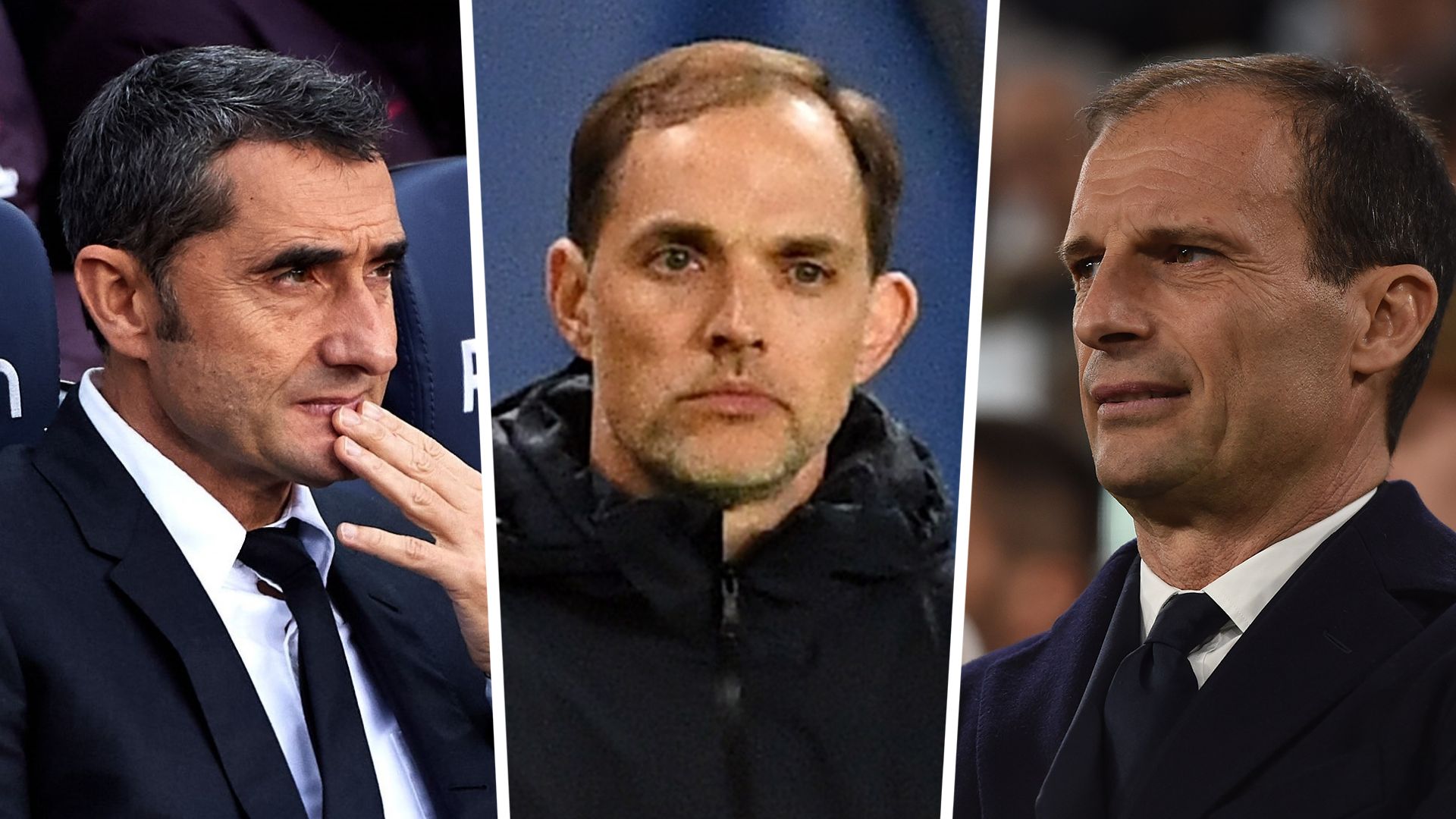 ValverdeTuchel Allegri collage