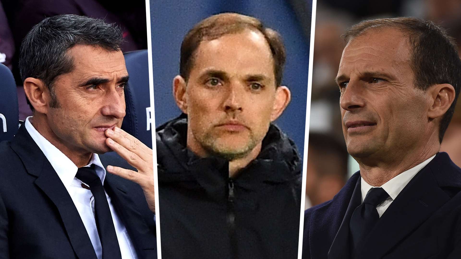 ValverdeTuchel Allegri collage