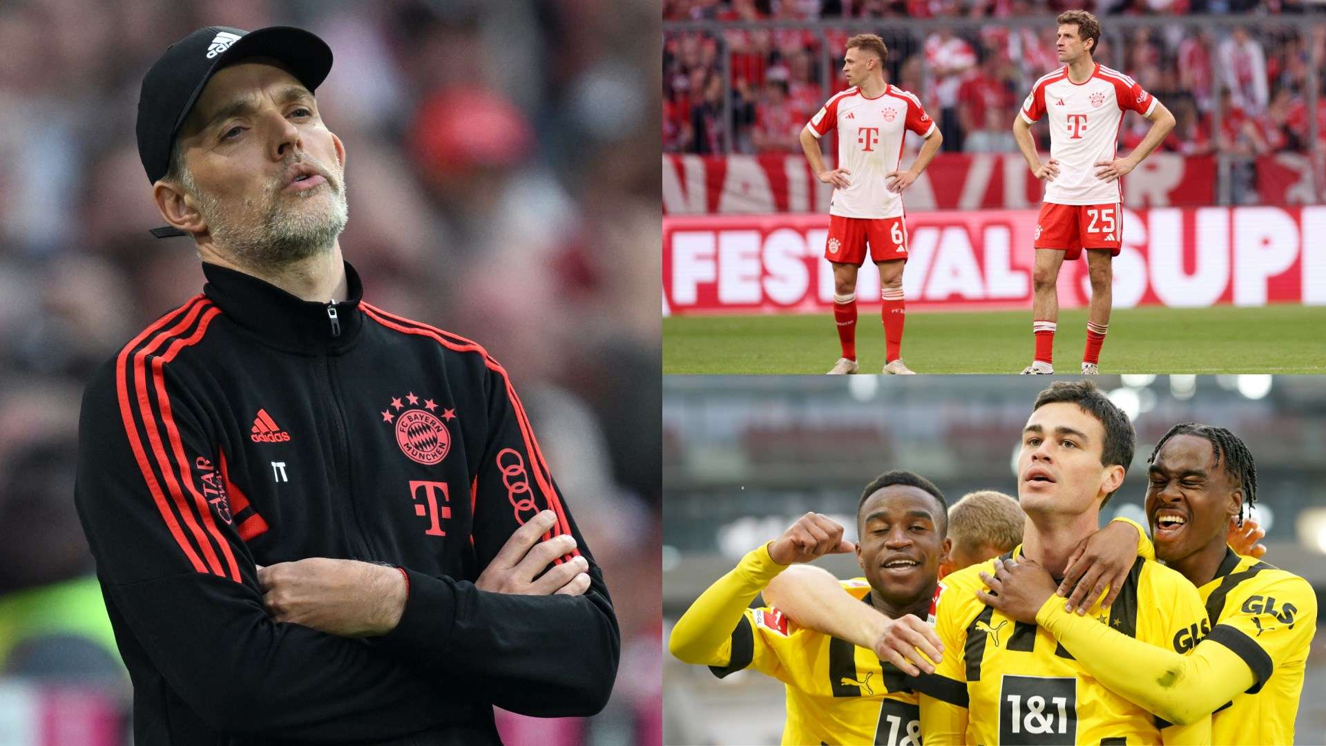 Thomas Tuchel Bayern dejected Gio Reyna Dortmund split