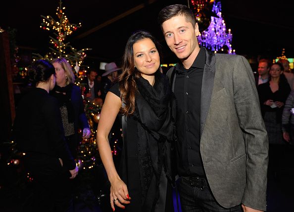 Robert Lewandowski y su mujer Anna Stachurska.