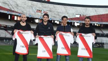 River presentacion refuerzos Scocco Enzo Perez Pinola Lux 30062017