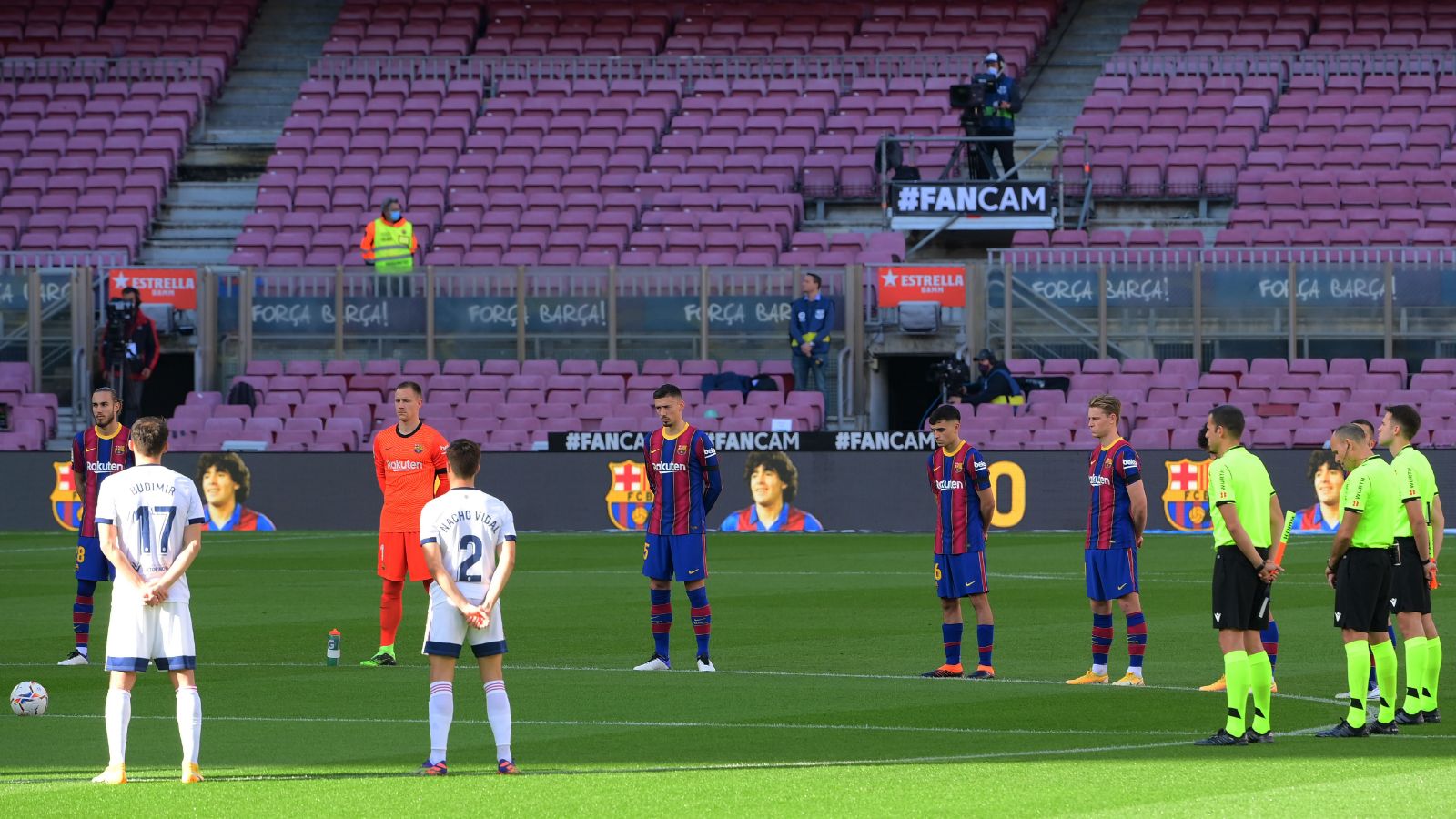 barcelona homenaje homaje tributo maradona camp nou osasuna 2