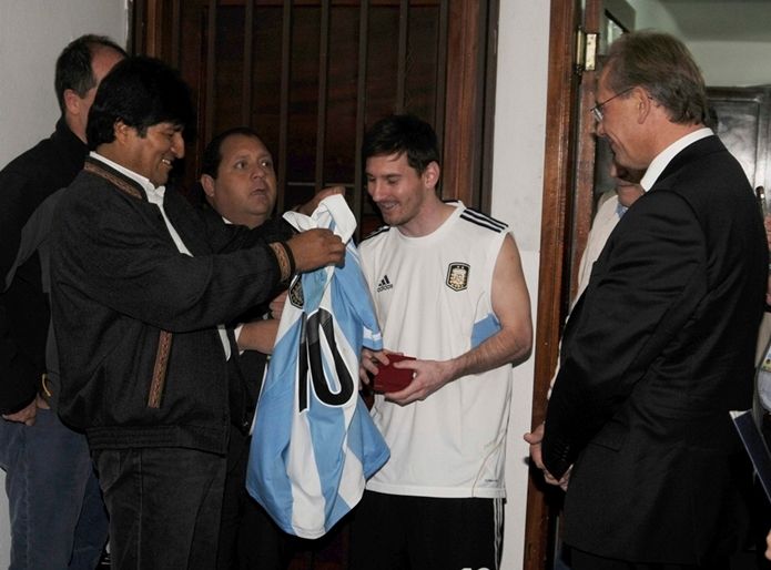Evo Morales - Leo Messi