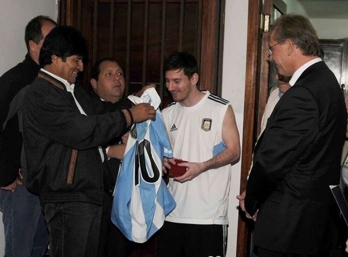 Evo Morales - Leo Messi