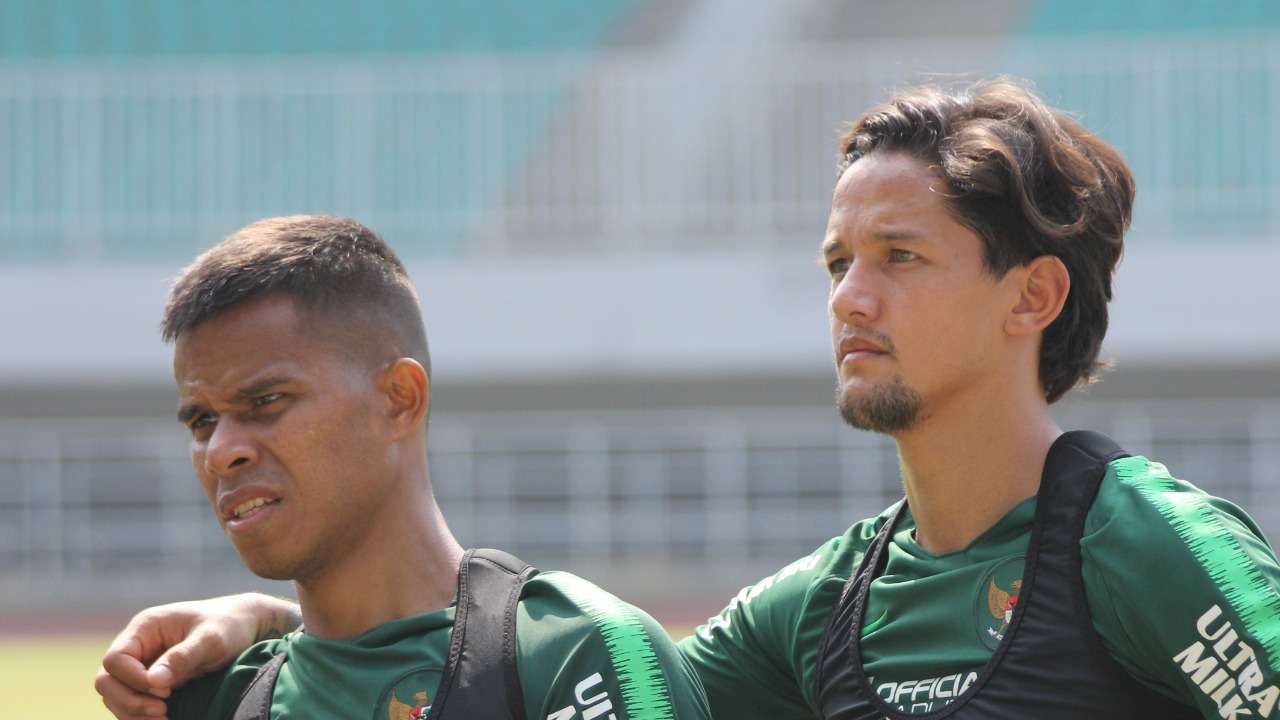 Timnas Indonesia Latihan - Irfan Bachdim Manahati Lestusen 08232019