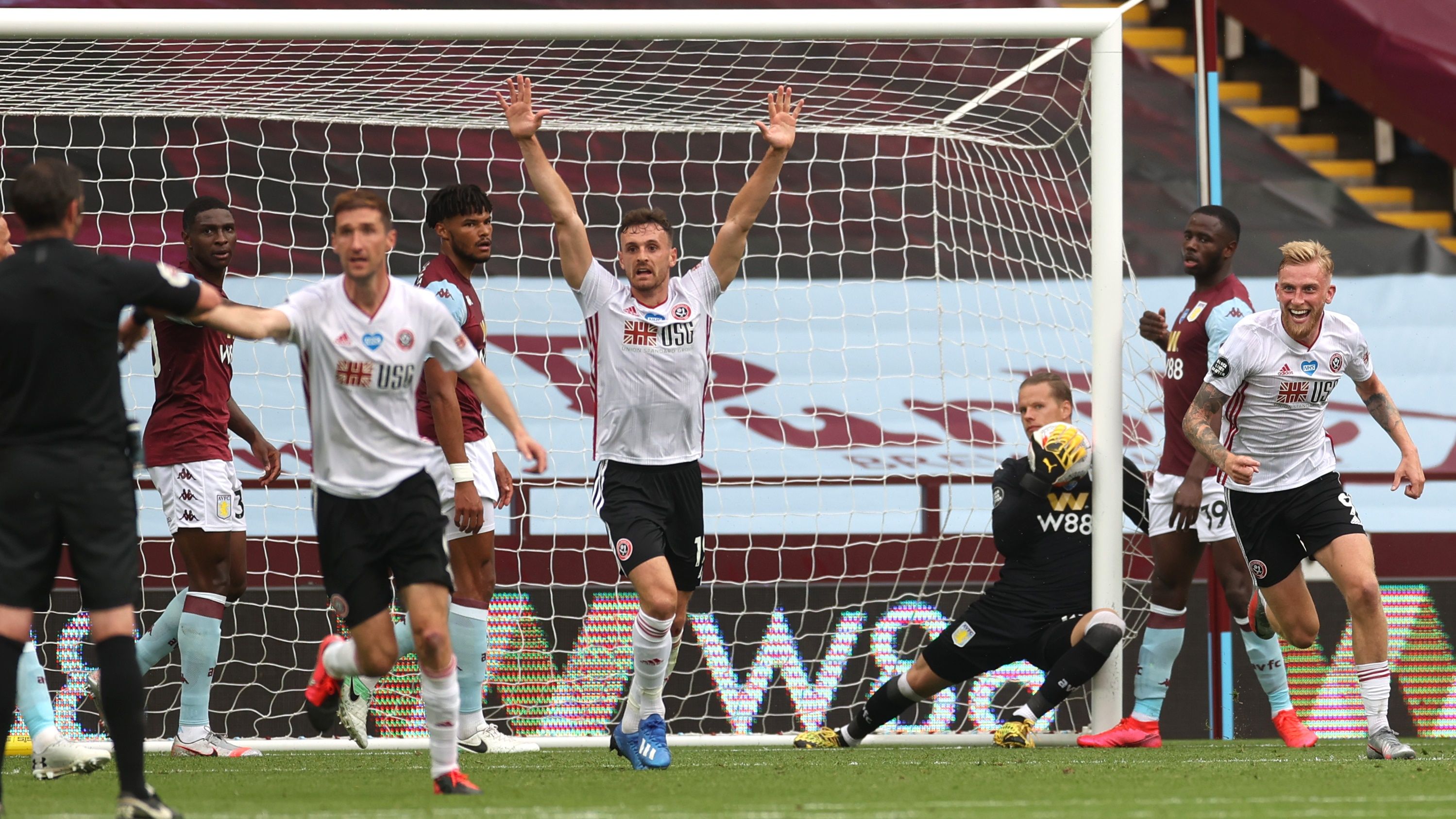 Orjan Nyland, Aston Villa VS Sheffield United