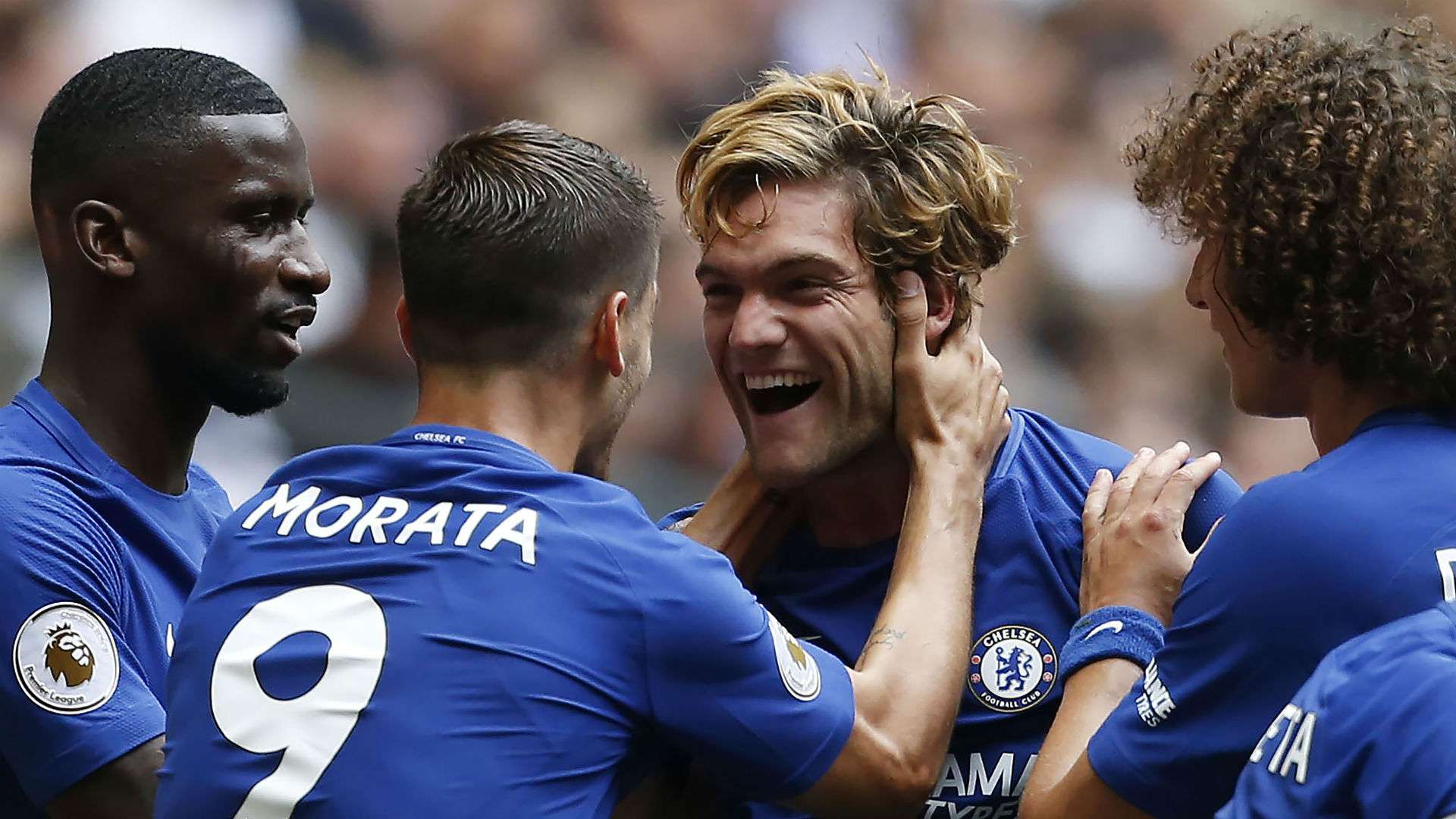 Marcos Alonso Chelsea celebrate