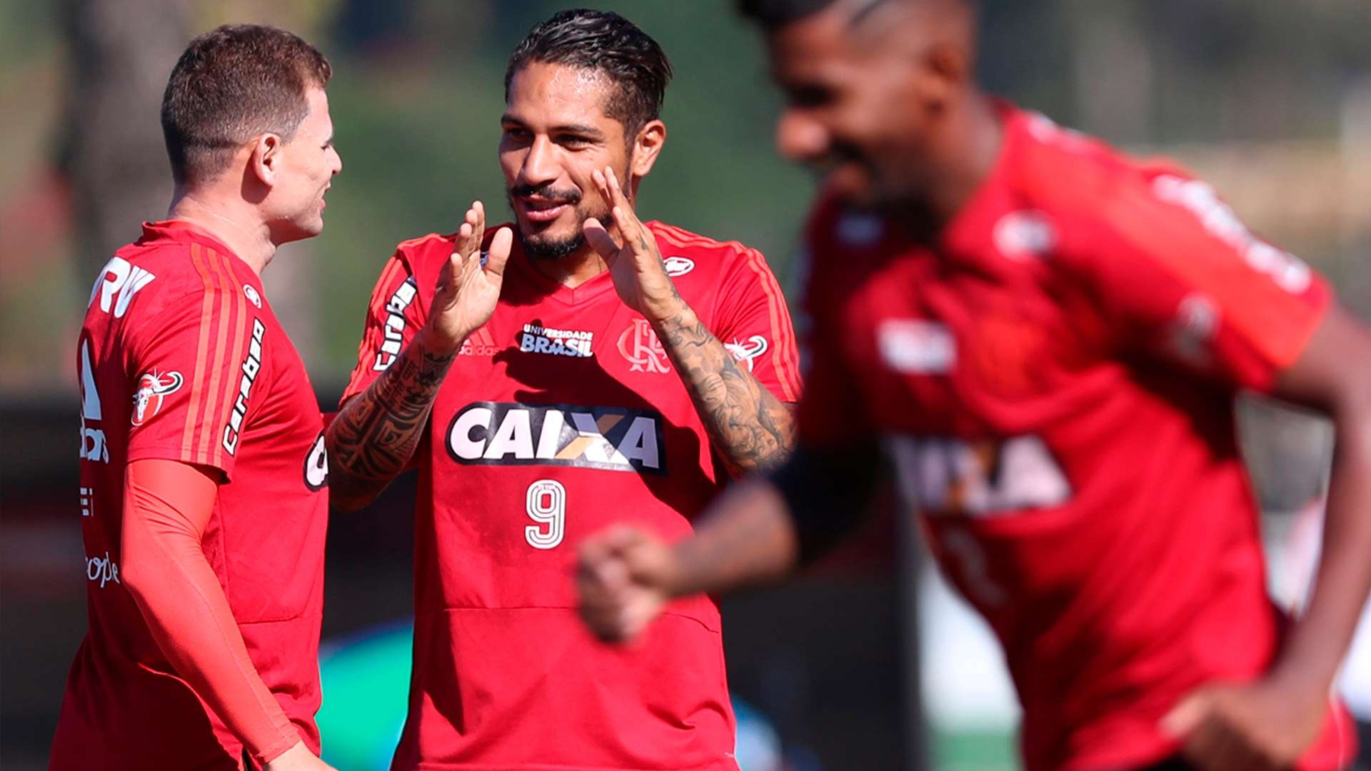 Paolo Guerrero Flamengo treino 05 05 18