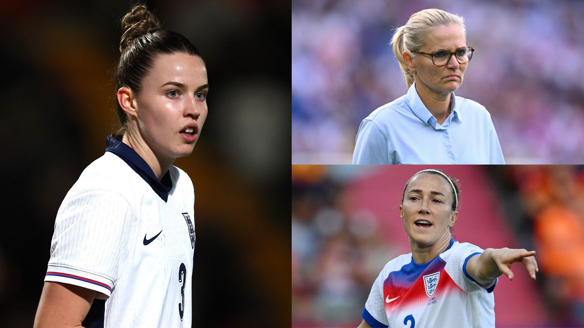 Anouk Denton Sarina Wiegman Lucy Bronze England Women composite