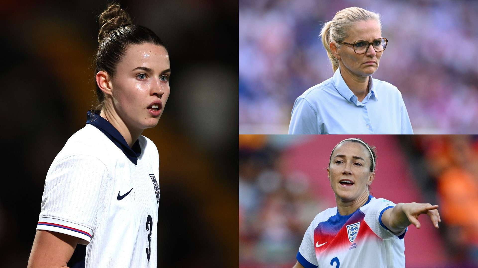 Anouk Denton Sarina Wiegman Lucy Bronze England Women composite