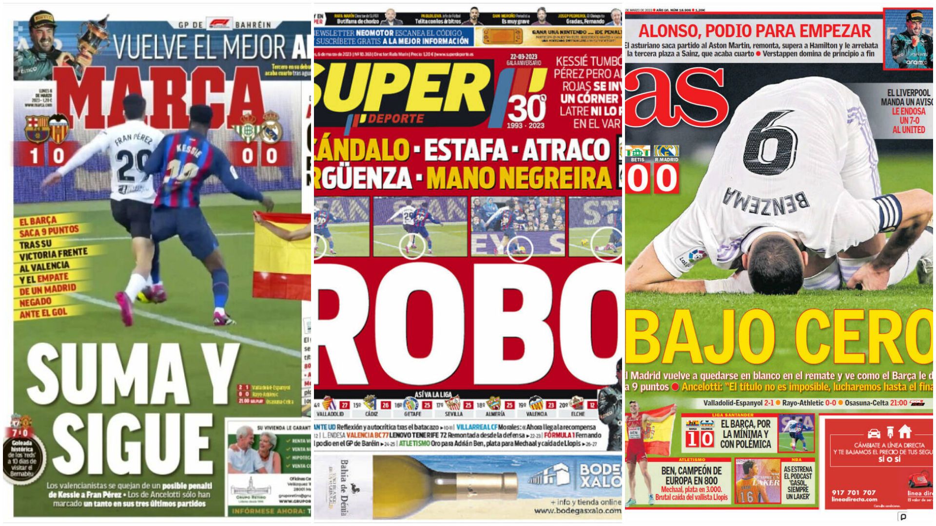 Portadas 6 de marzo 2023