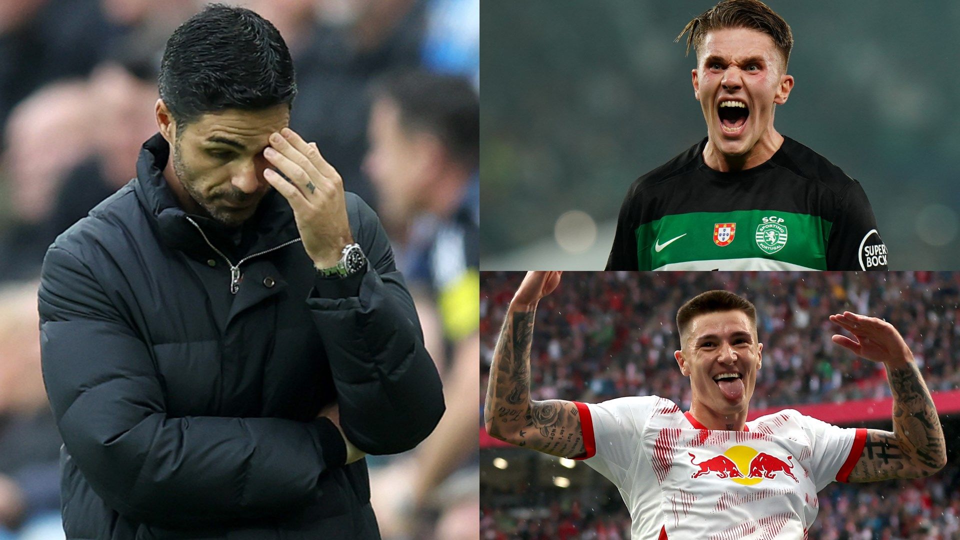 Mikel Arteta Viktor Gyokeres Benjamin Sesko