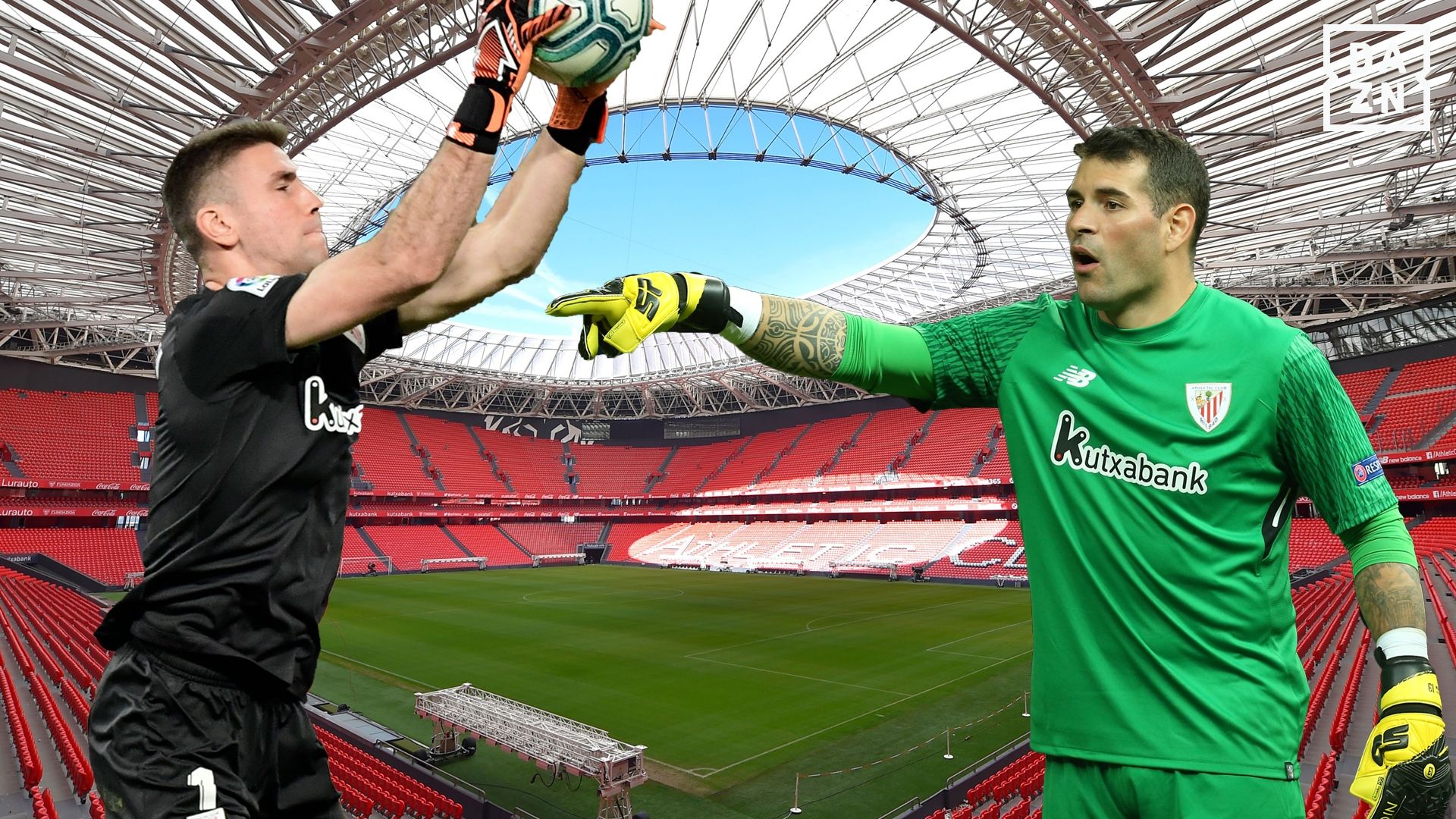 Unai Simón y Iago Herrerín, Athletic