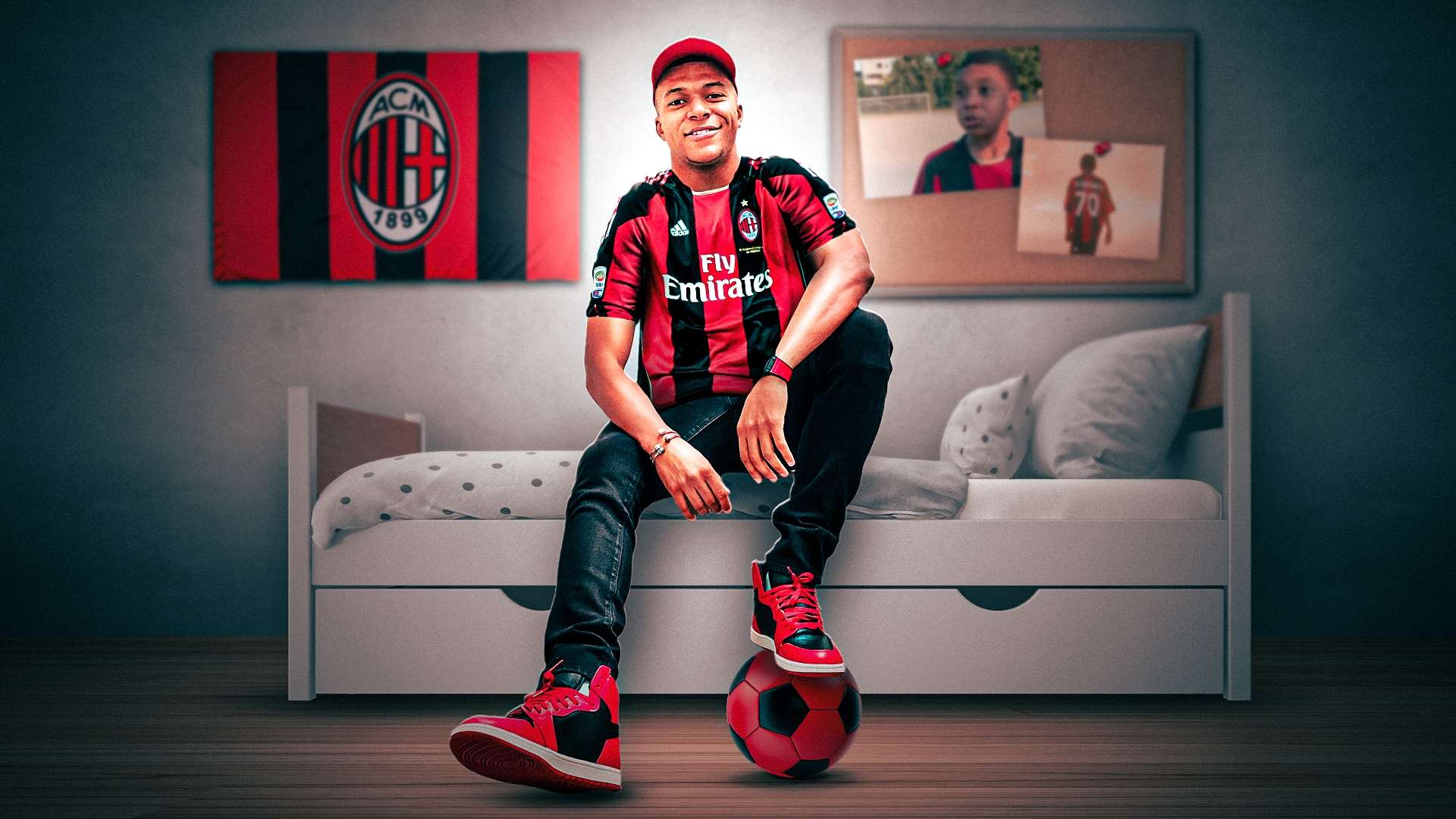 Mbappé Milan gfx