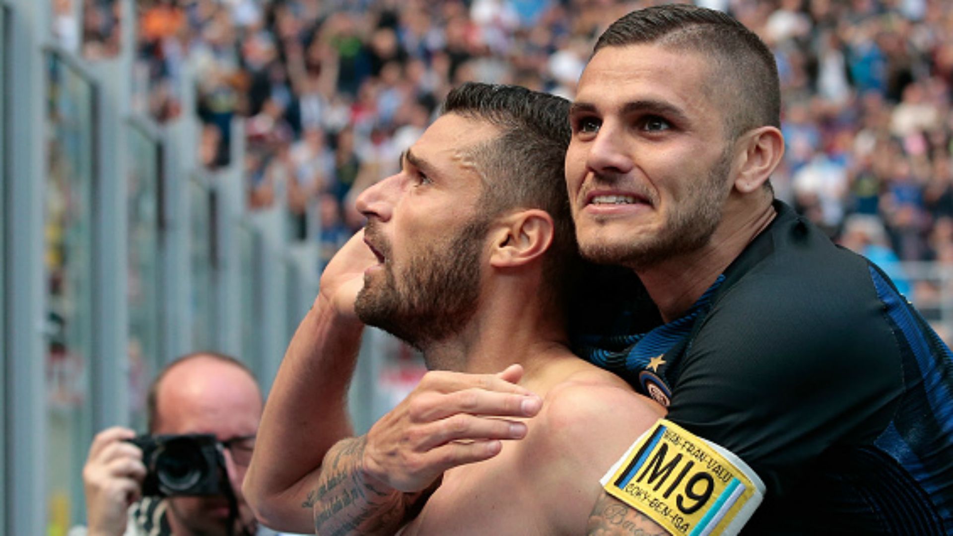 Mauro Icardi Antonio Candreva Inter Milan Serie A
