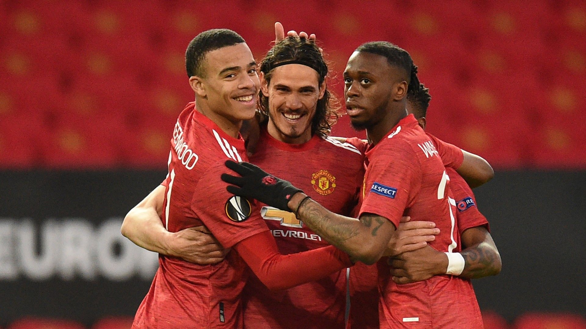 Manchester United Cavani celebrate 2021