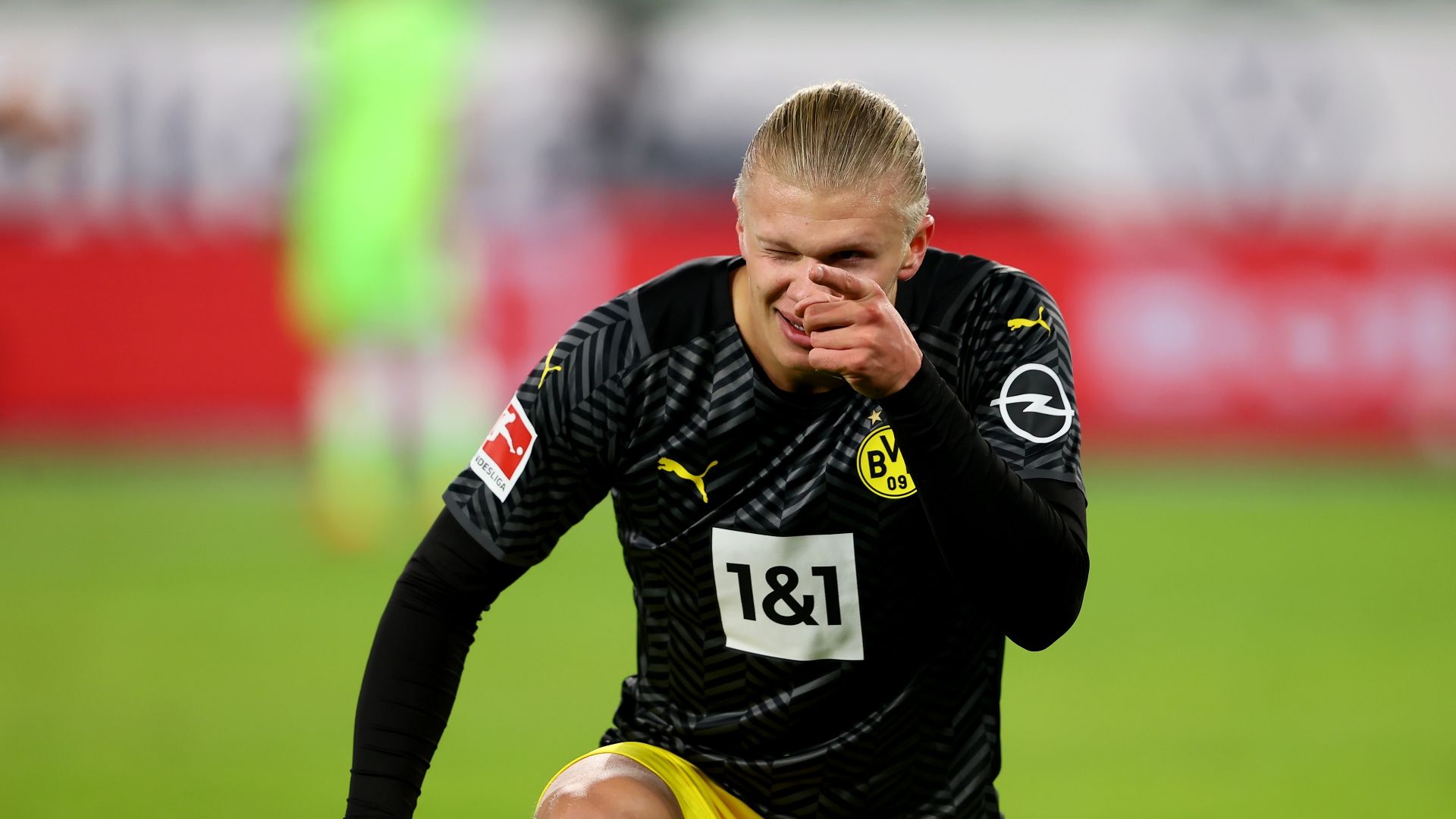 Erling Haaland BVB 2021 Jubel Wolfsburg