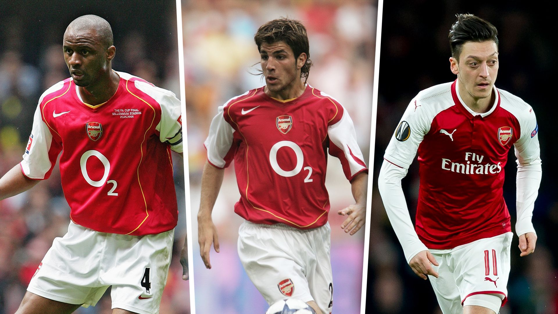 Vieira, Fabregas, Ozil, Arsenal
