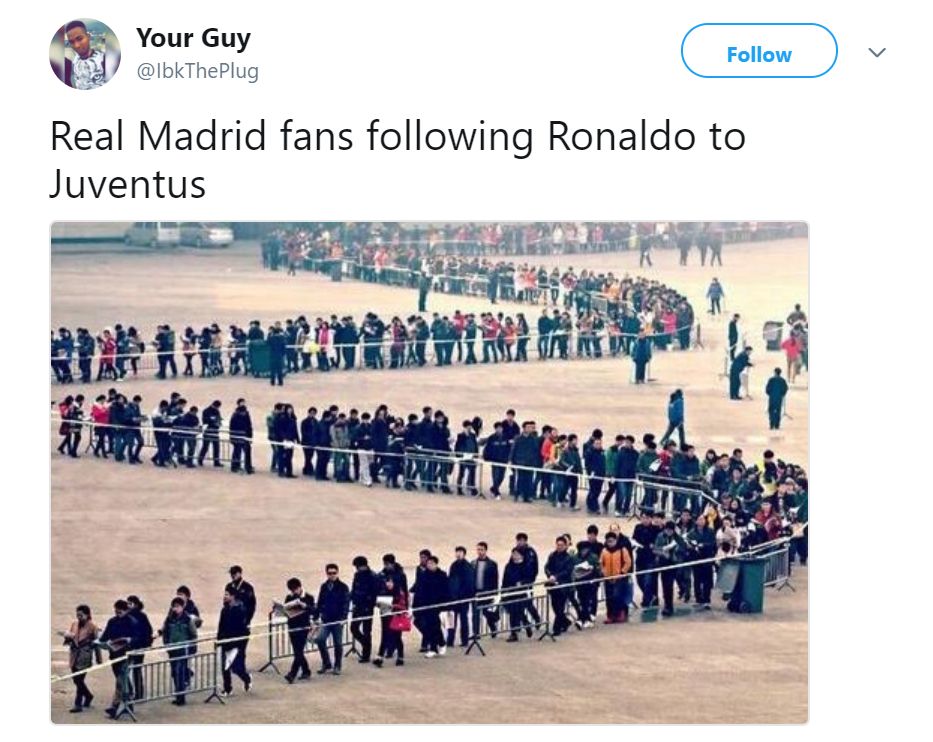 Reaction Ronaldo Juventus transfer