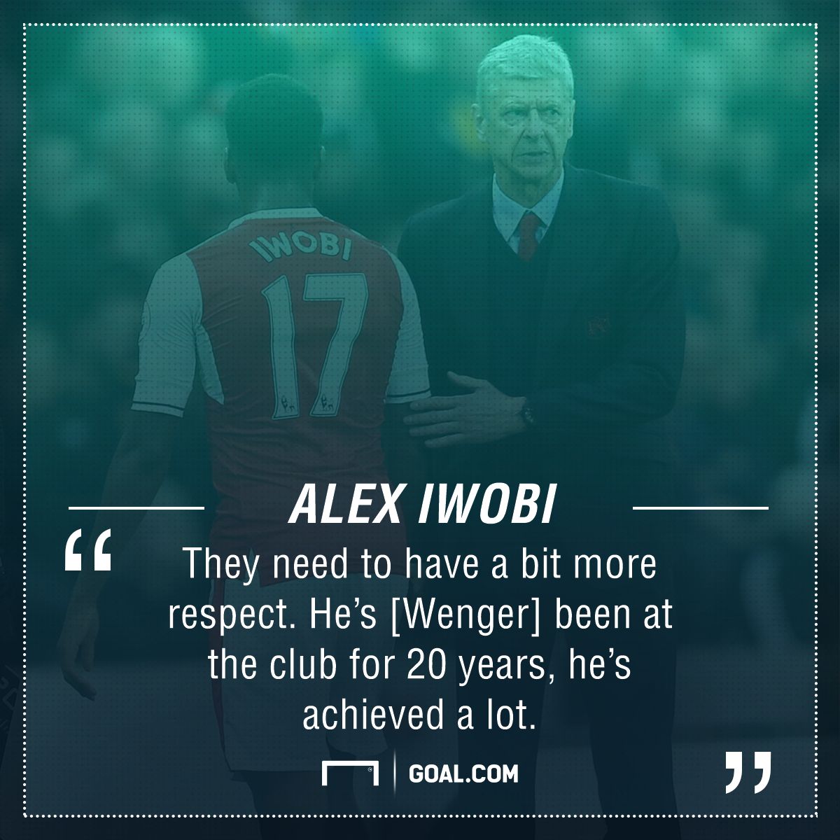 Alex Iwobi Arsene Wenger