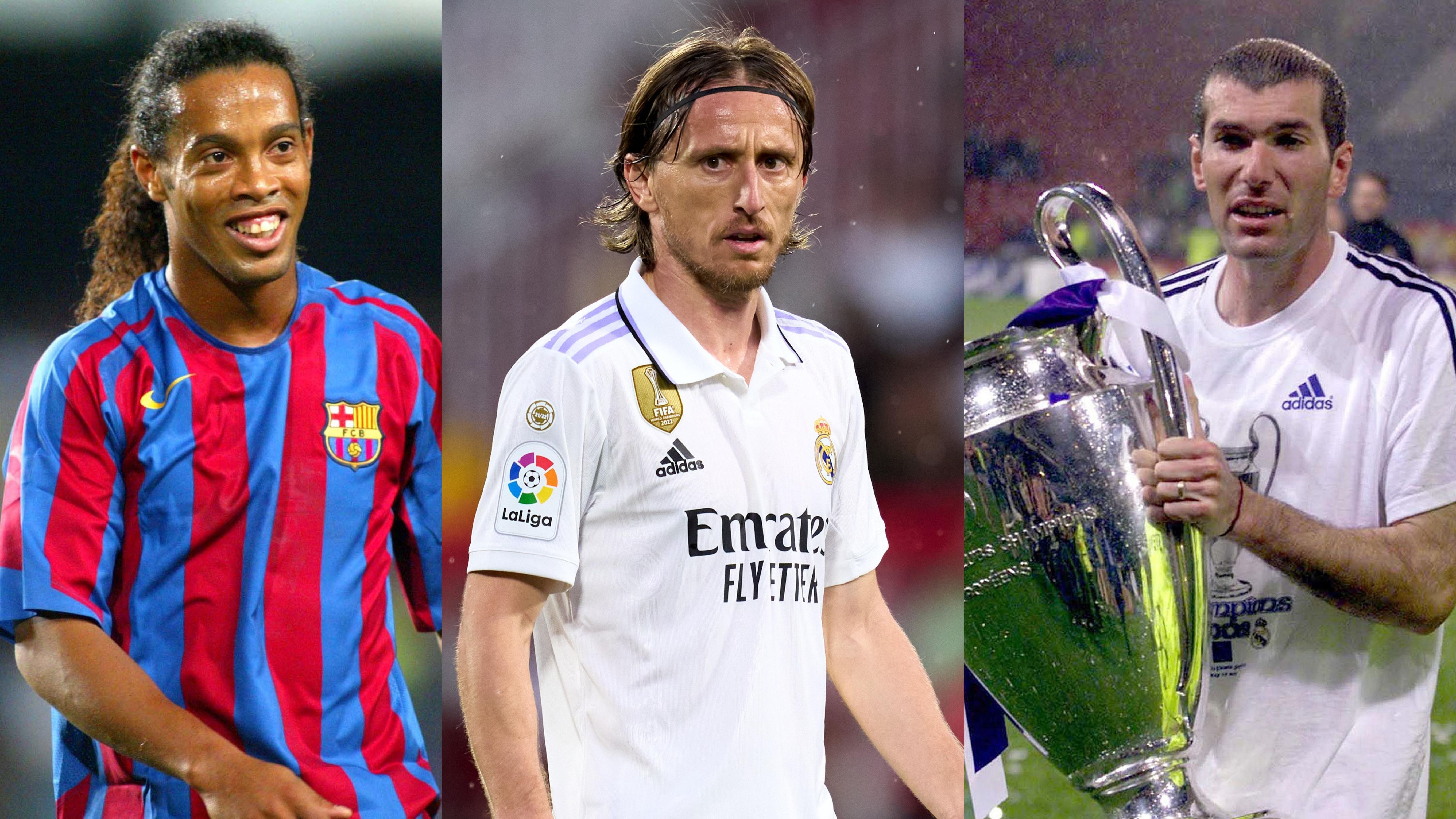 Ronaldinho Luka Modric Zinedine Zidane