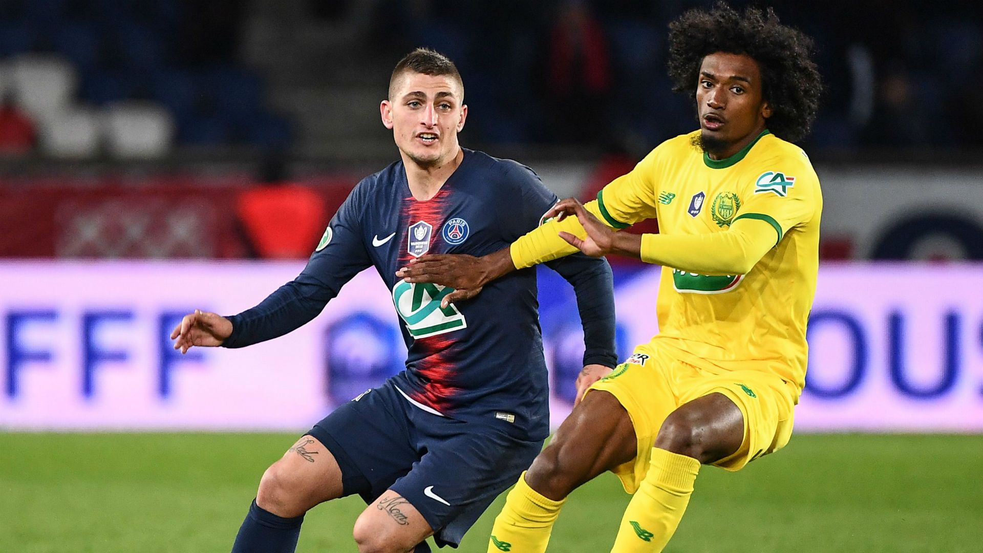 Marco Verratti Samuel Moutoussamy PSG Nantes French Cup 2019