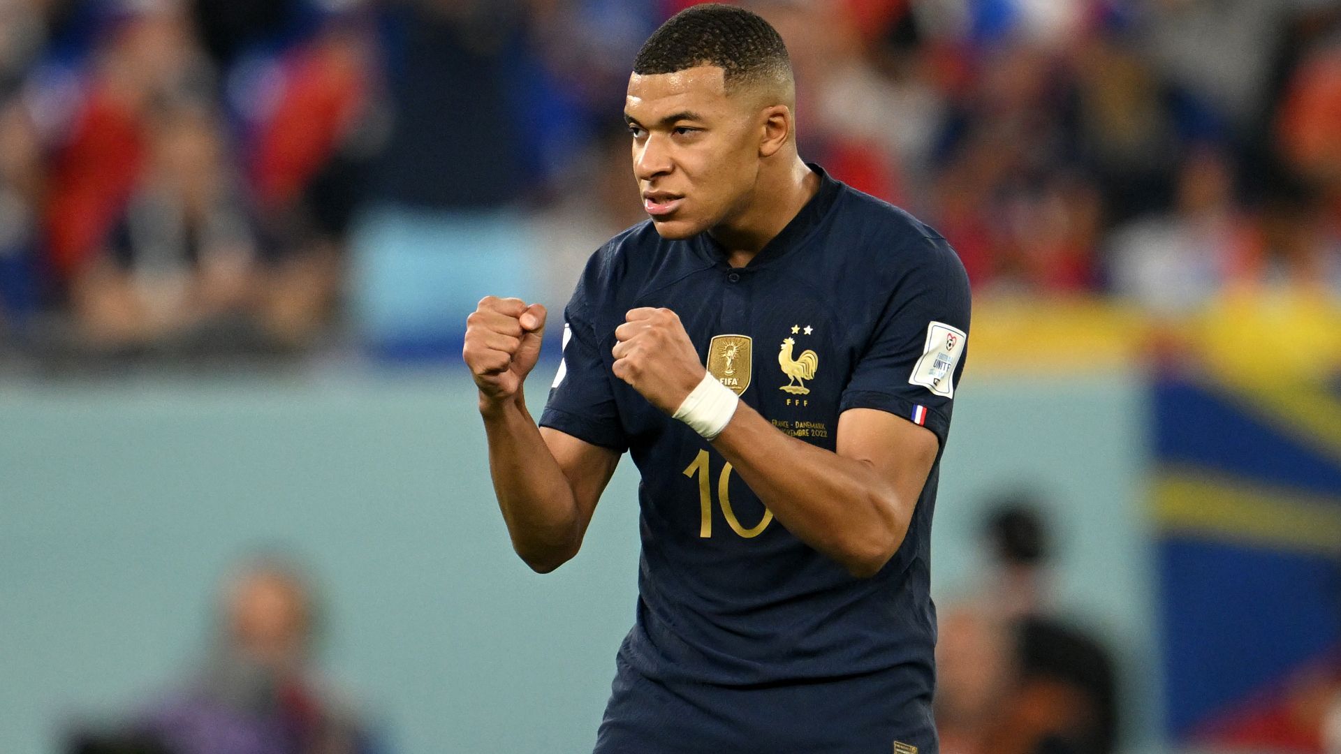 Kylian Mbappe France Denmark World Cup