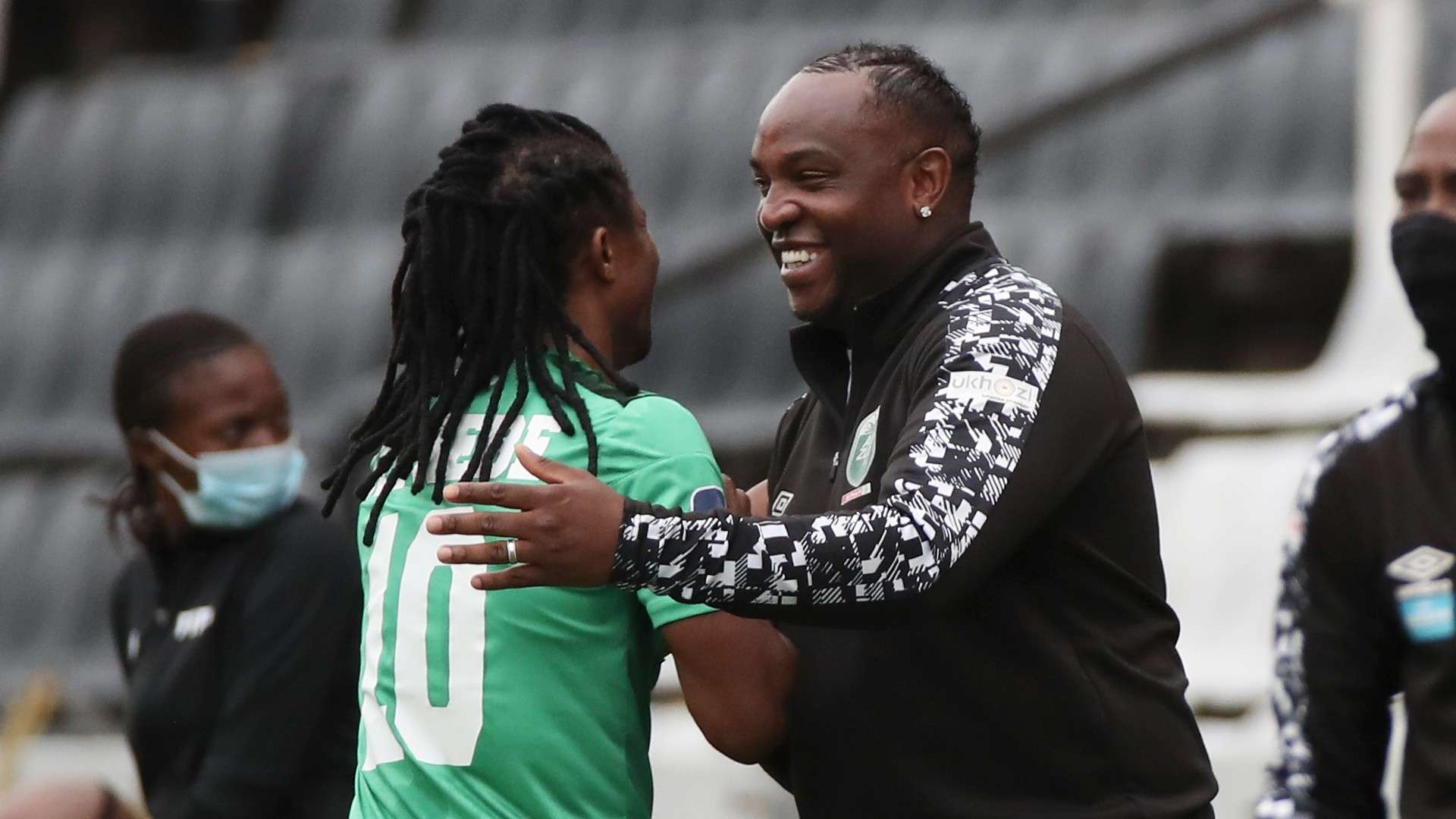 Siyethembe Sithebe & Benni McCarthy, AmaZulu FC, November 2021