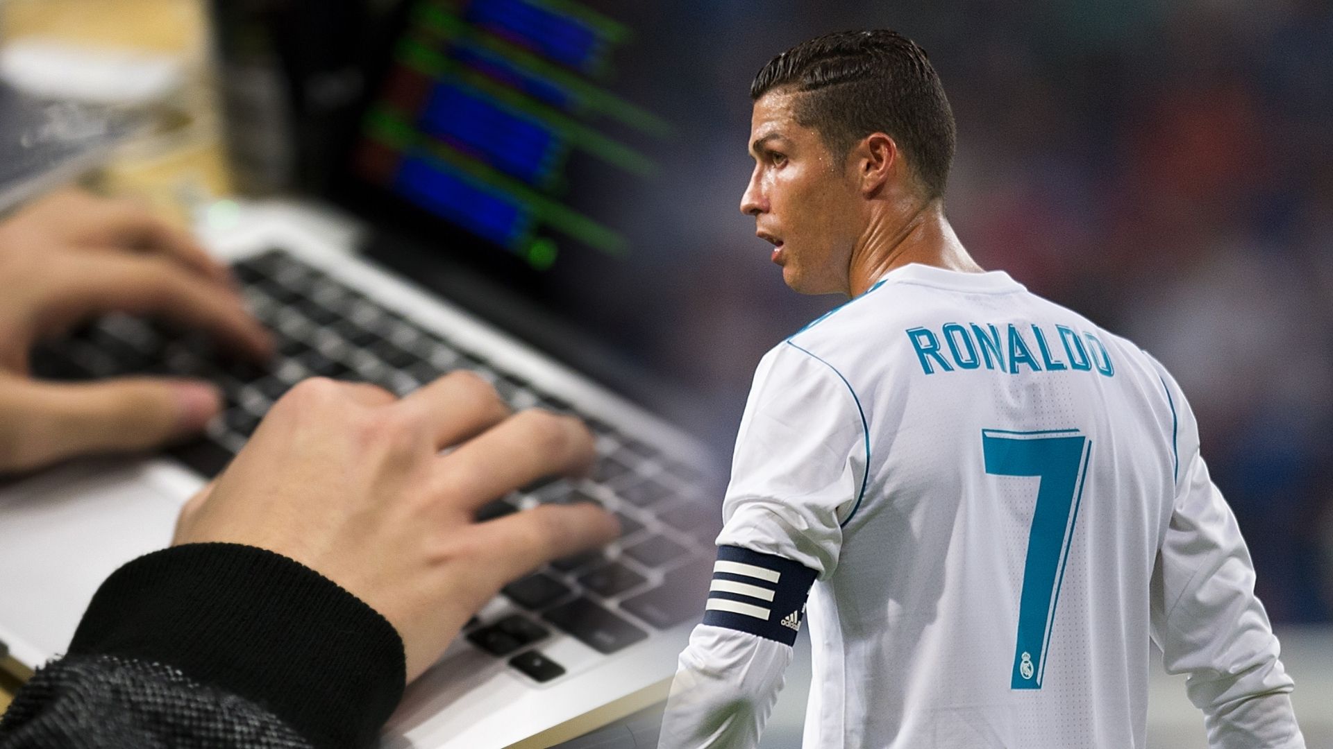 Real Madrid hacked split image