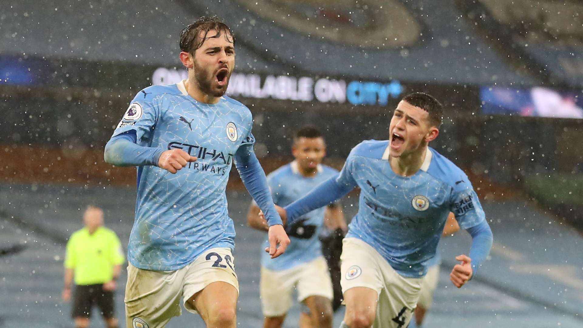 Bernardo Silva, Phil Foden, Man City