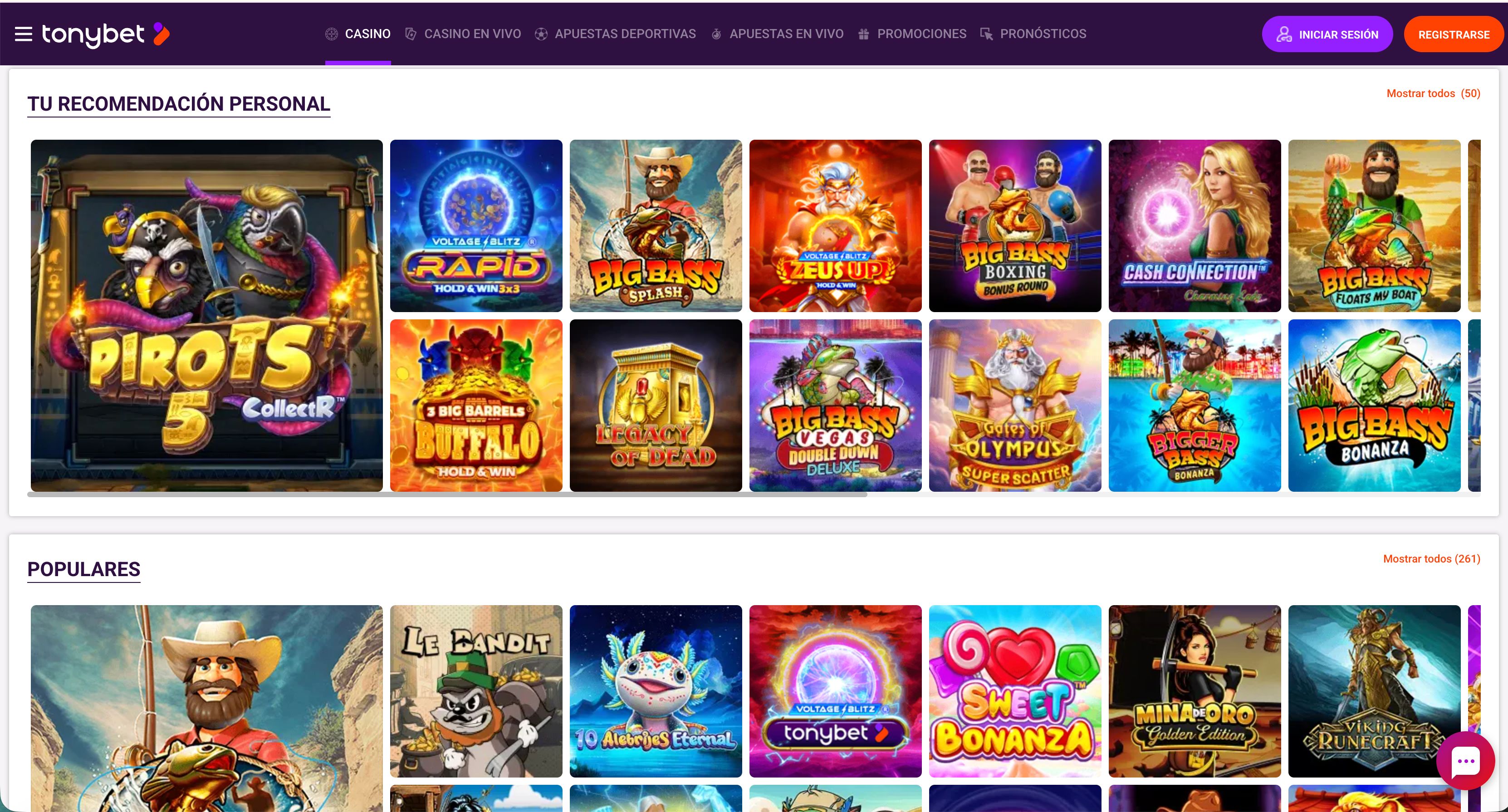 TonyBet Nuevos Casinos Online