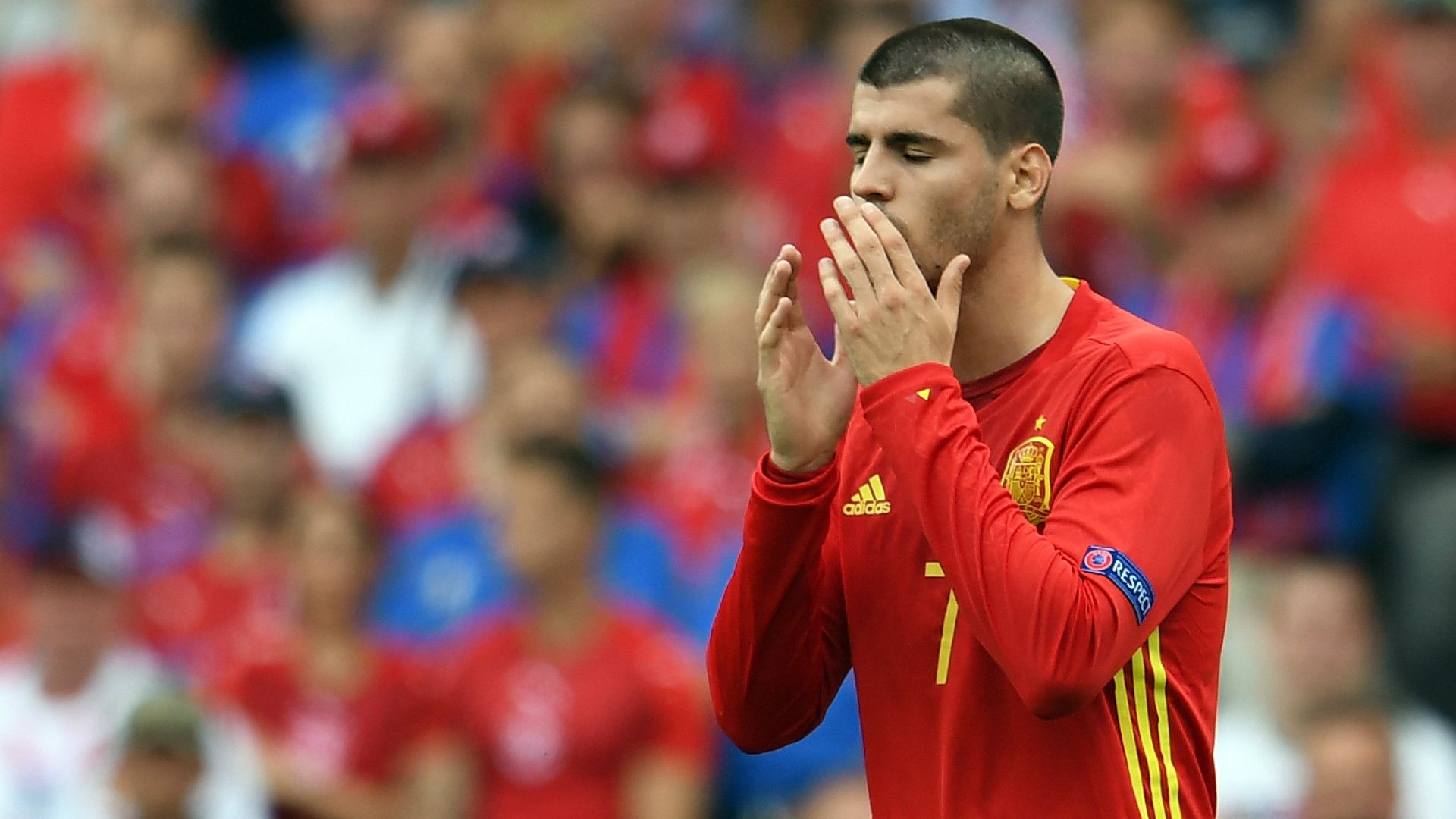 Alvaro Morata Spain Czech Republic Euro 2016