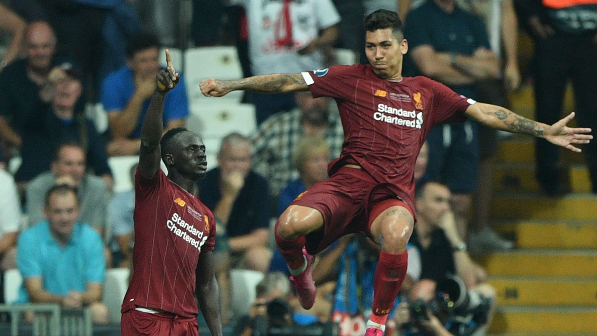 Sadio Mane Roberto Firmino Liverpool Super Cup