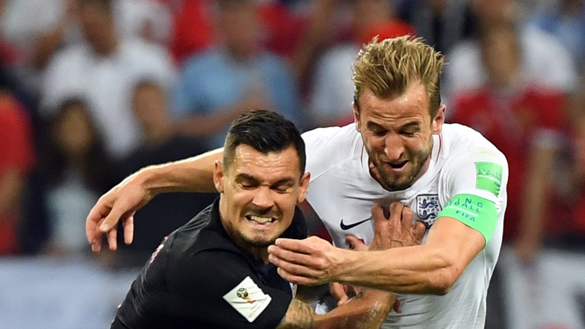 Dejan Lovren Harry Kane Croatia England 11072018