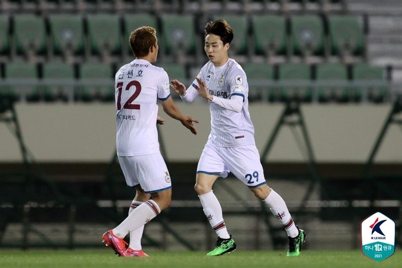 대전 정희웅 득점