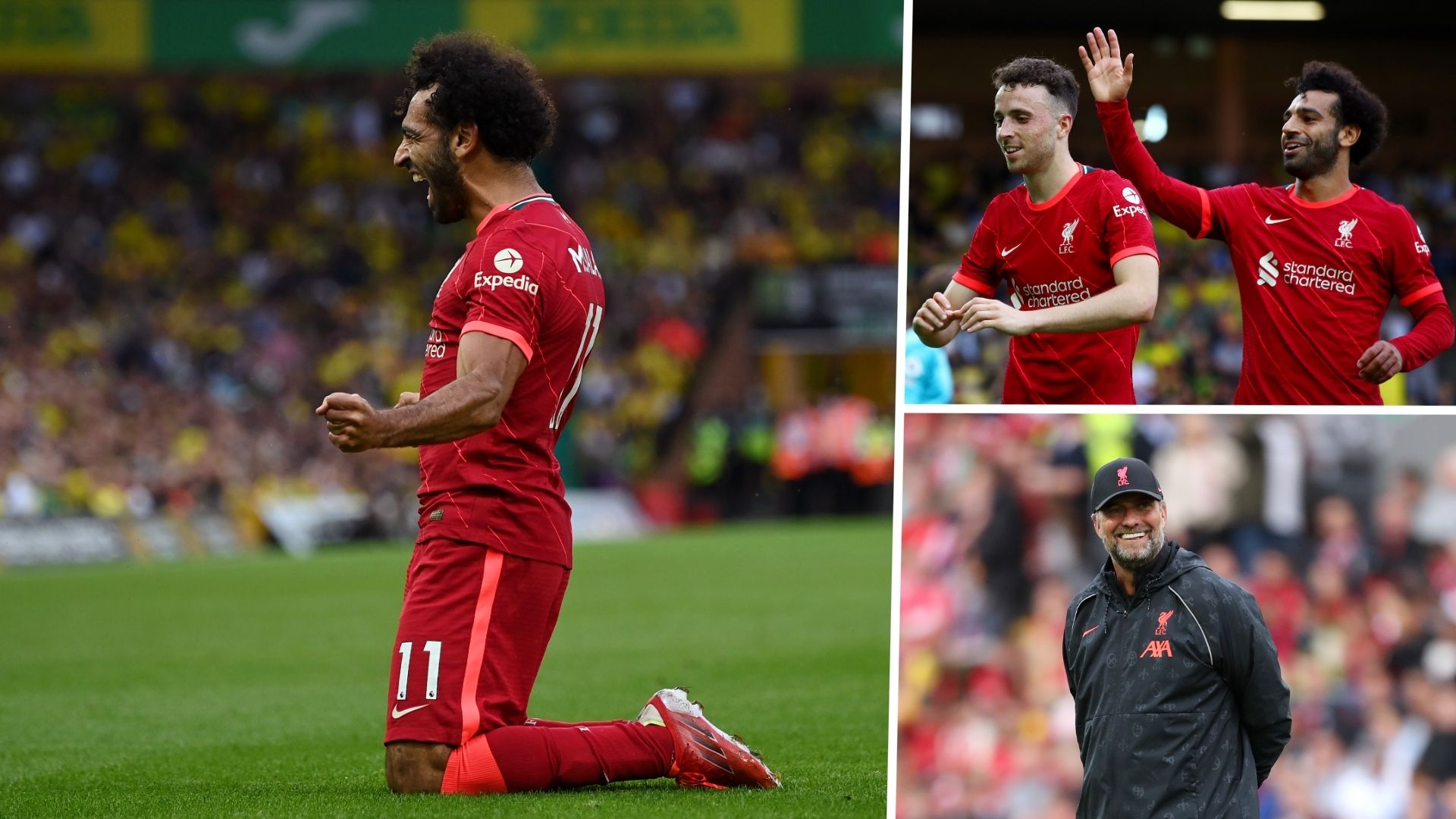 Salah, Klopp, Jota