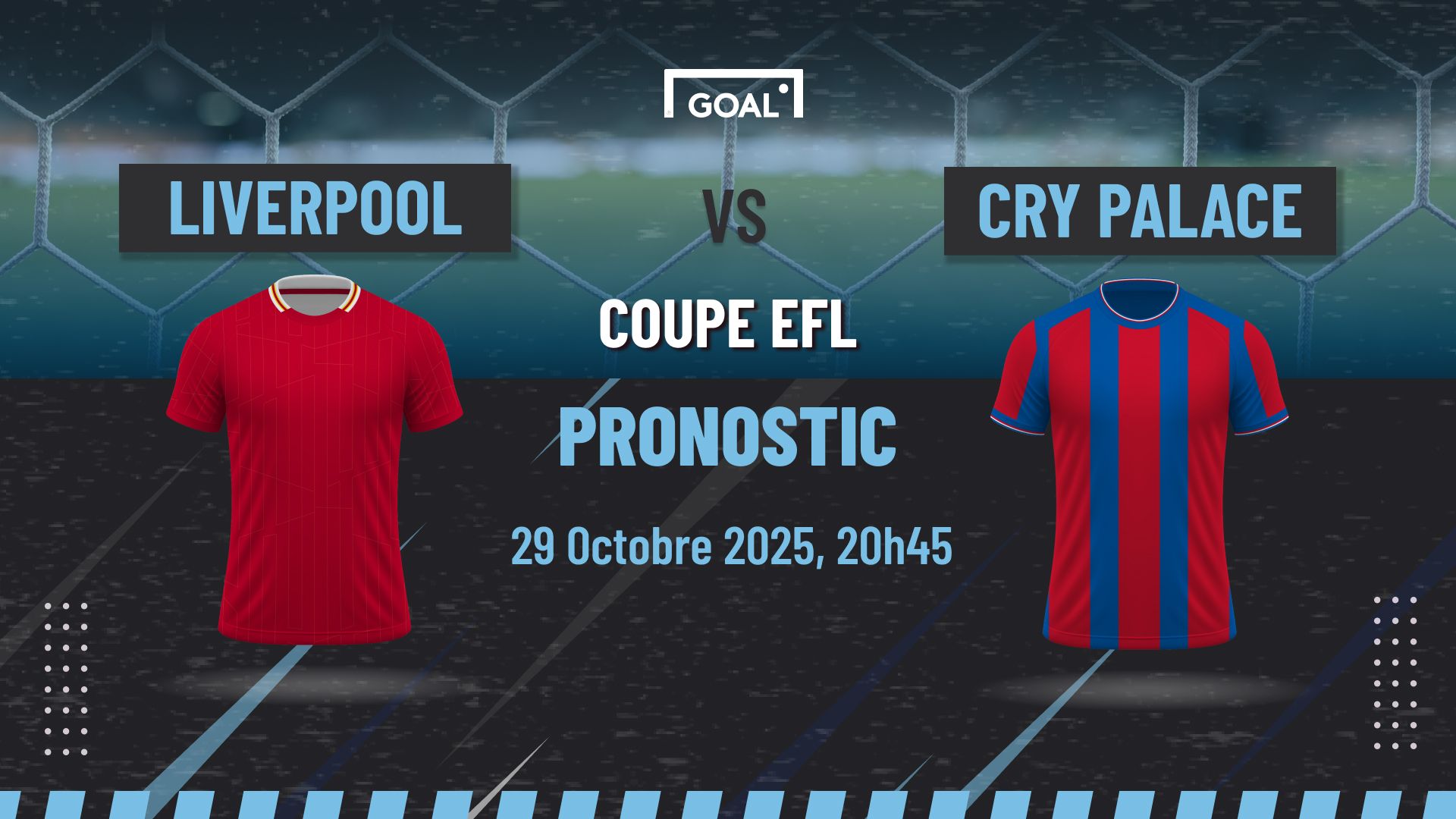 Pronostic Liverpool vs Crystal Palace 29/10/2025 : Palace prêt à surprendre Anfield
