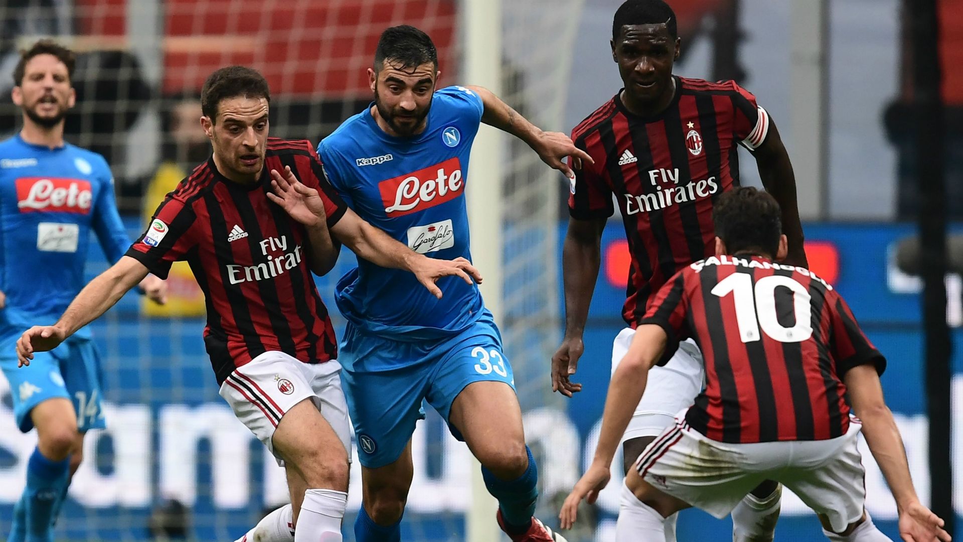 Albiol Bonaventura Milan Napoli Serie A