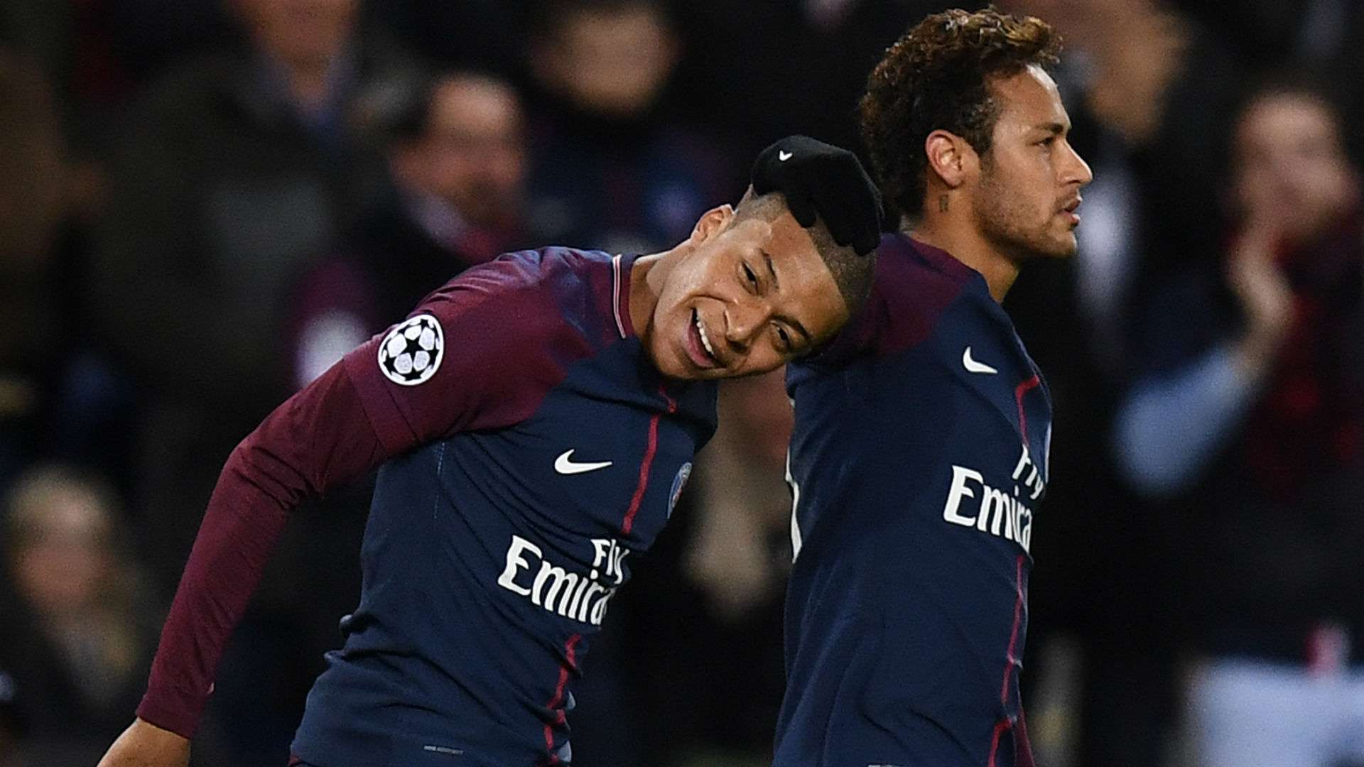 Neymar Kylian Mbappe PSG Celtic UEFA Champions League 22112017