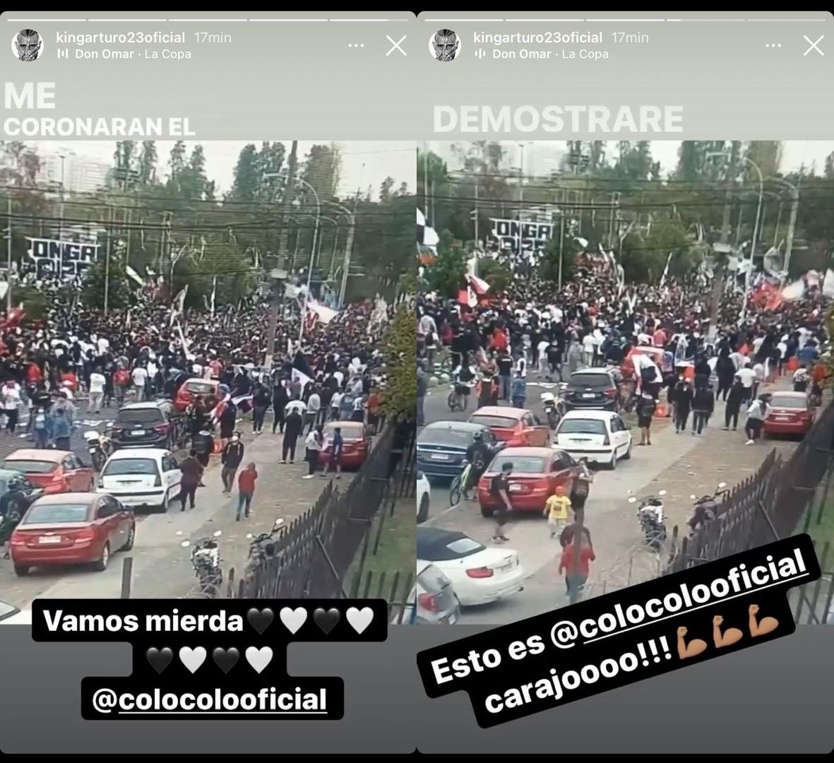 Arturo Vidal Historias Instagram Colo Colo 16022021