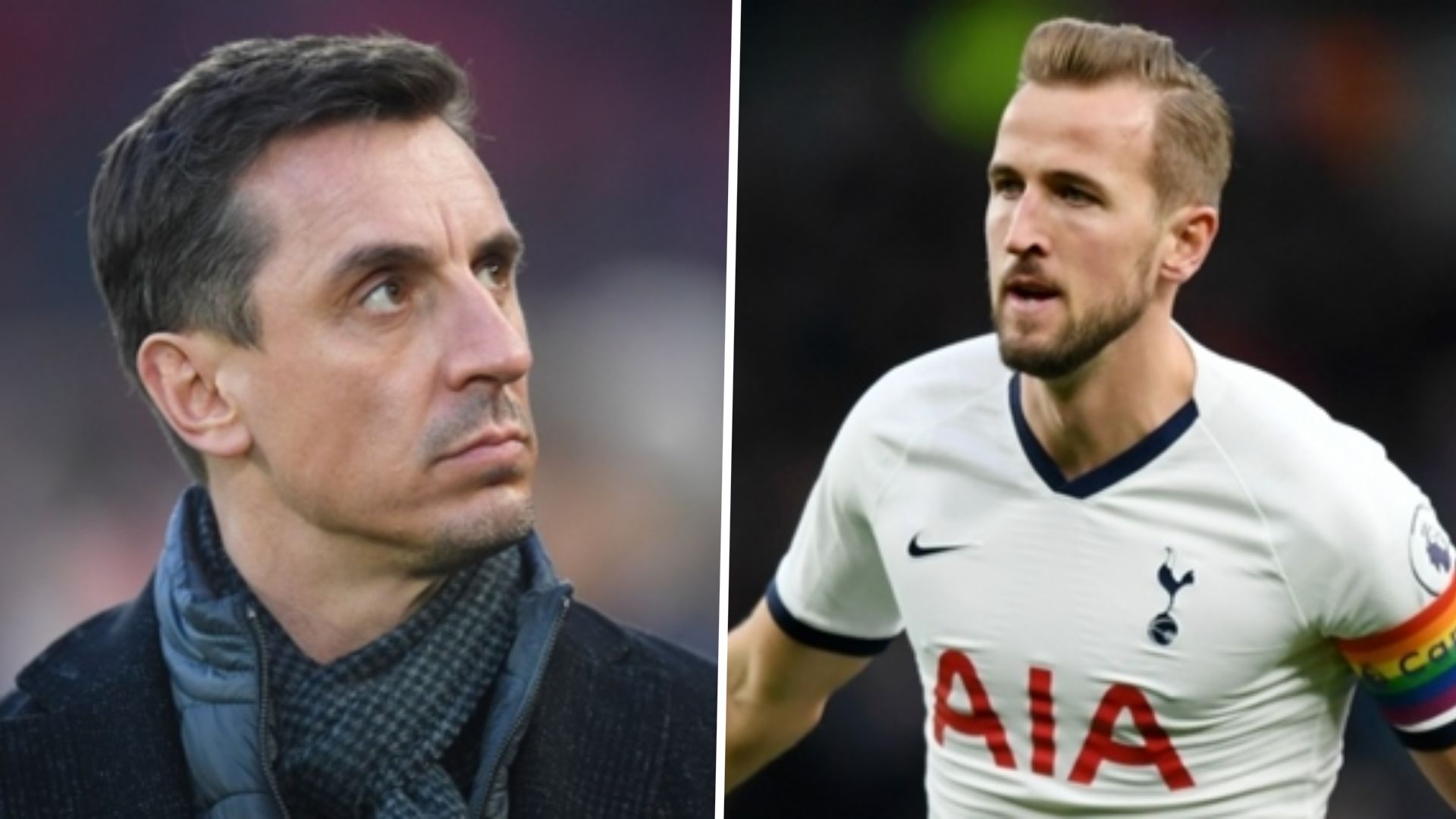 Gary Neville Harry Kane composite 2020