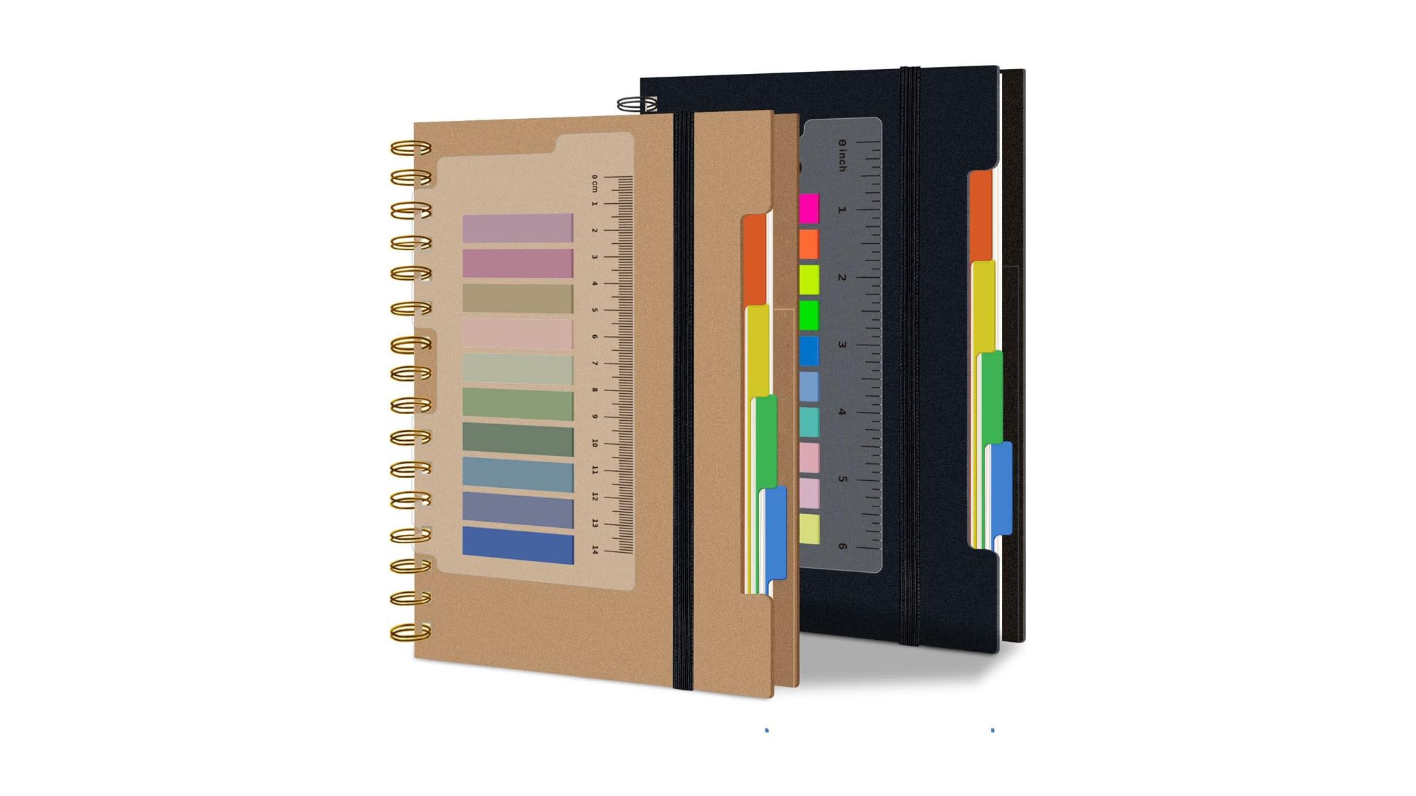Excefore spiral notebook two-pack