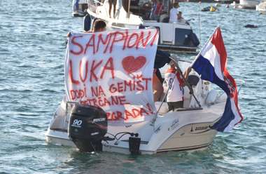 croatia - zadar - fans - welcome party - 17072018