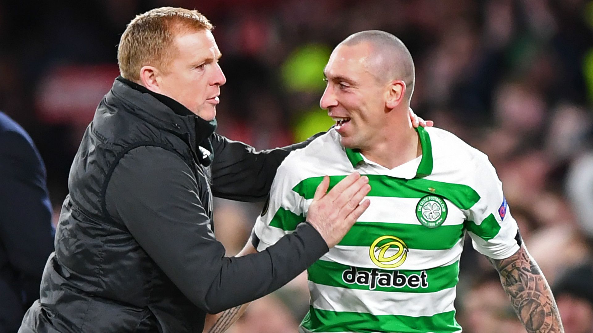 Neil Lennon Scott Brown Celtic 2019-20